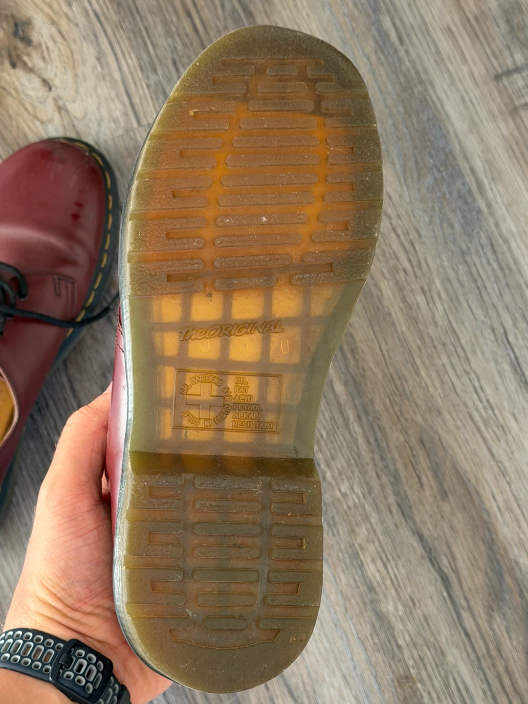 Dr. Martens 1461 Red Leather Oxford Shoes - photo 4