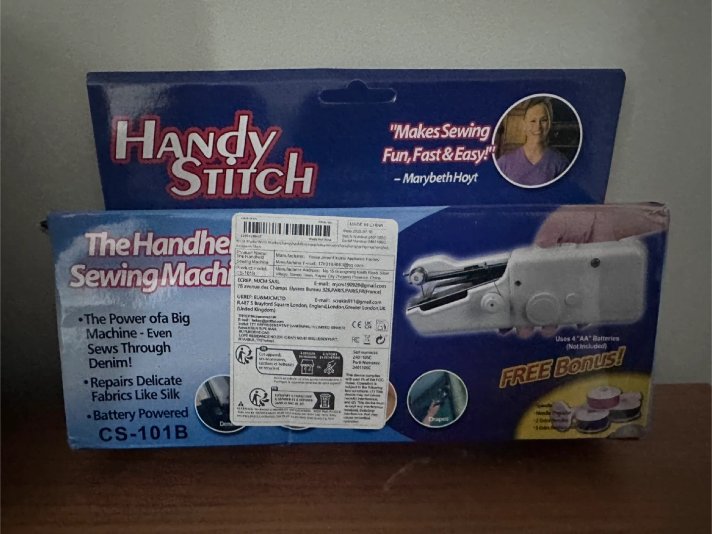New Handy Stitch CS-101B Handheld Sewing Machine - photo 4