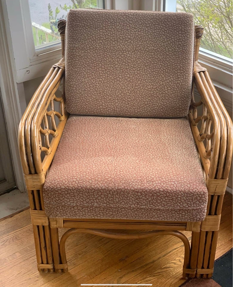 Boca Rattan Chair and Loveseat Set with extra cushions - photo 3