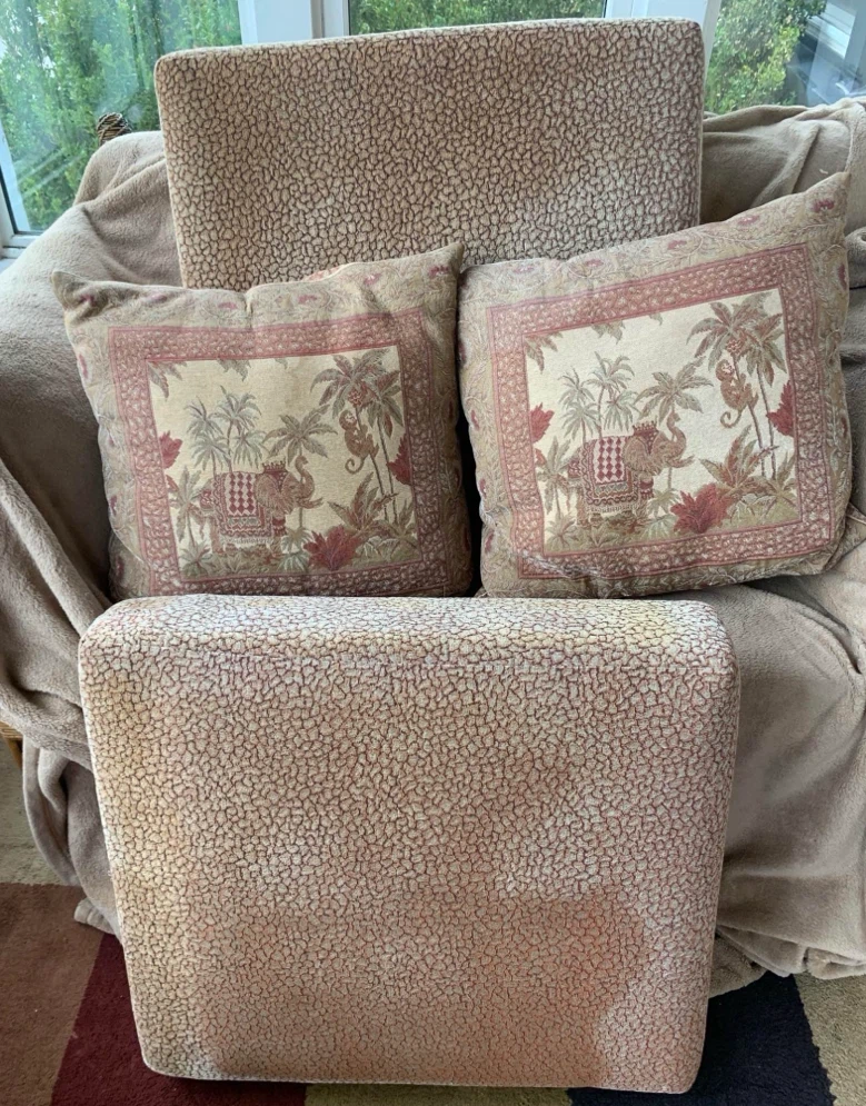 Boca Rattan Chair and Loveseat Set with extra cushions - photo 5