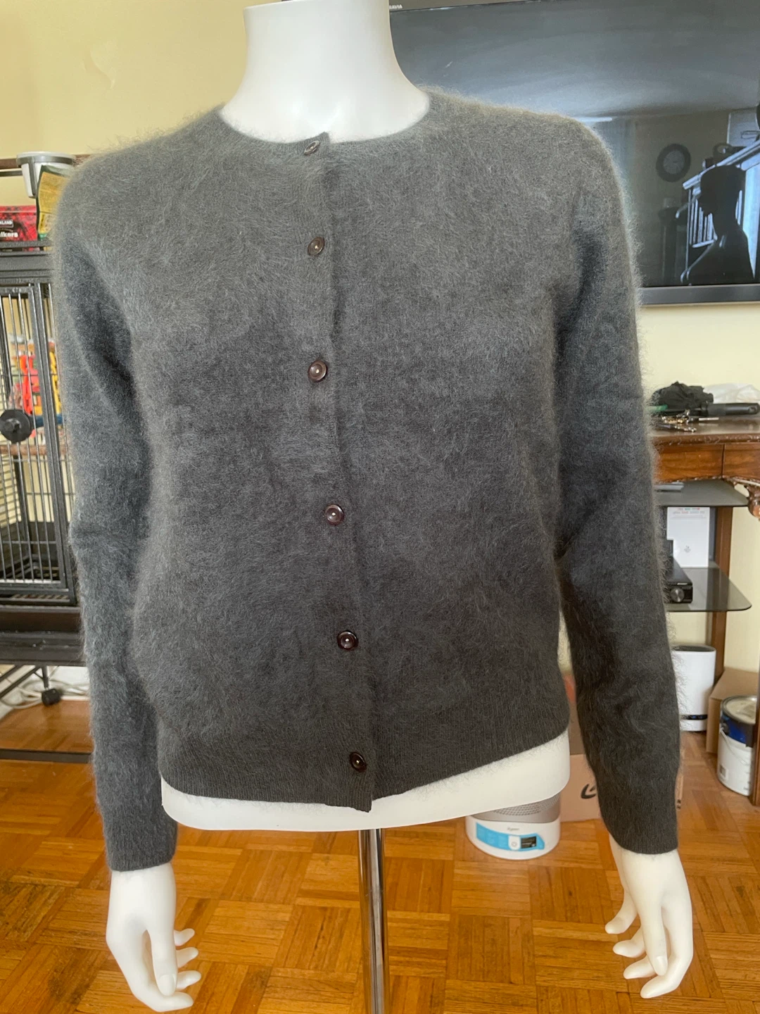 EQUIPMENT Femme Cardigan - Grey - Size S - photo 2