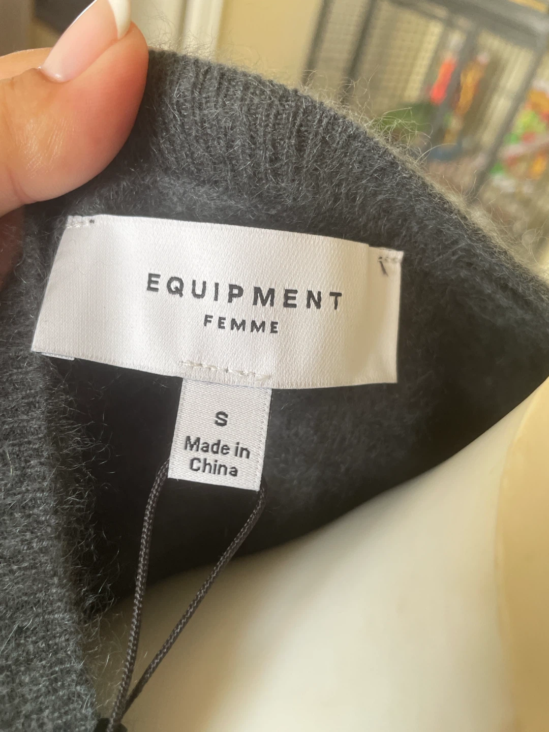 EQUIPMENT Femme Cardigan - Grey - Size S - photo 5