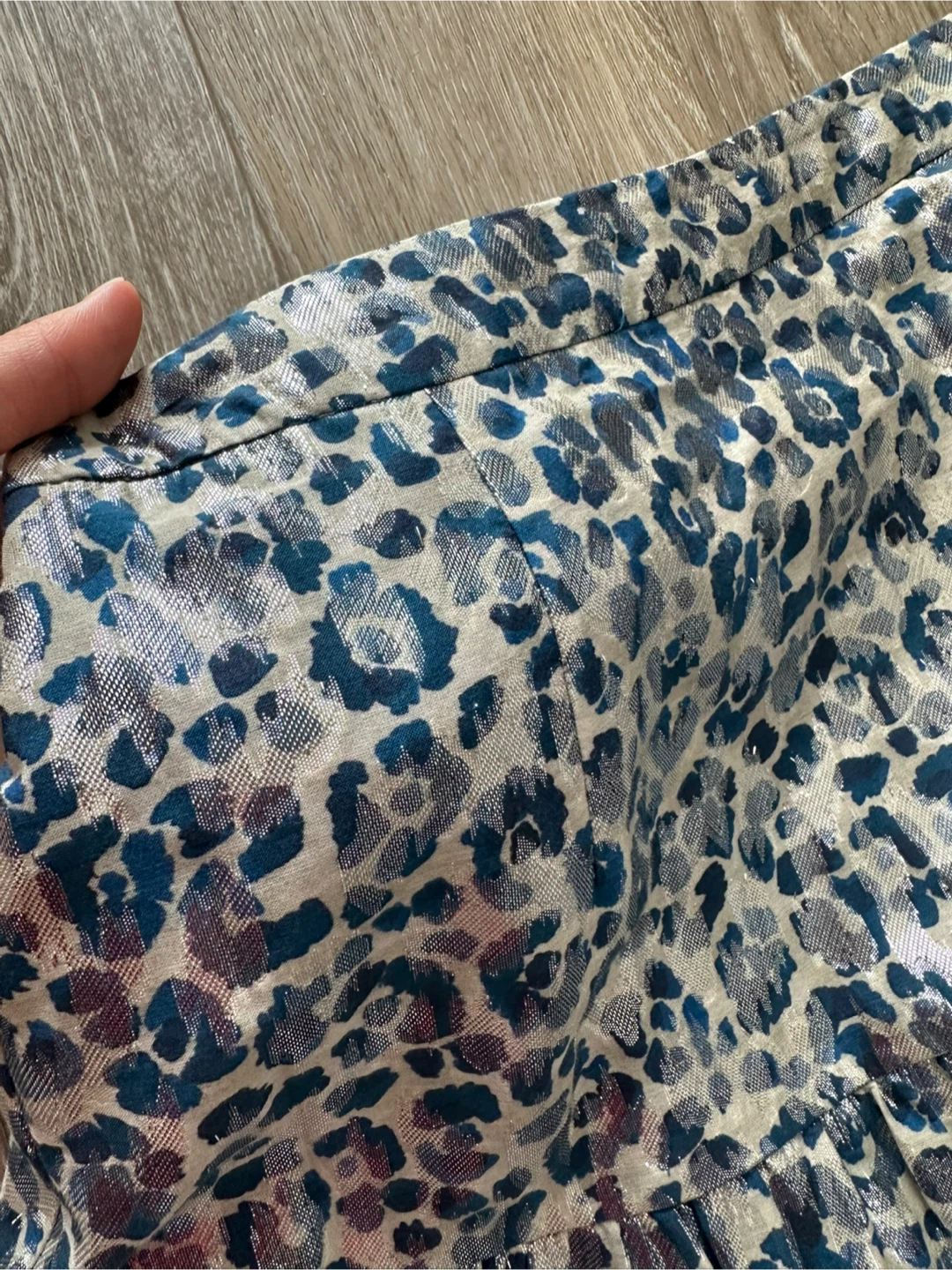WHISTLES Metallic Leopard Print Tiered Midi Skirt - photo 2