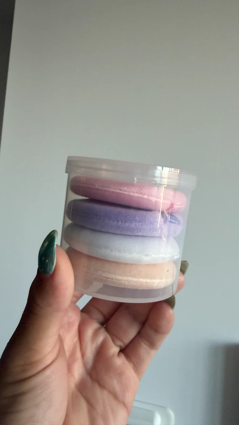 Set of 4 Pastel Makeup Puffs