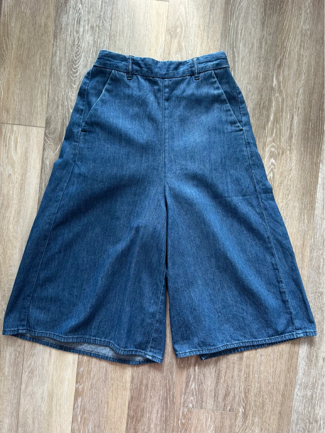 Y2K GU Denim Culottes Blue XS