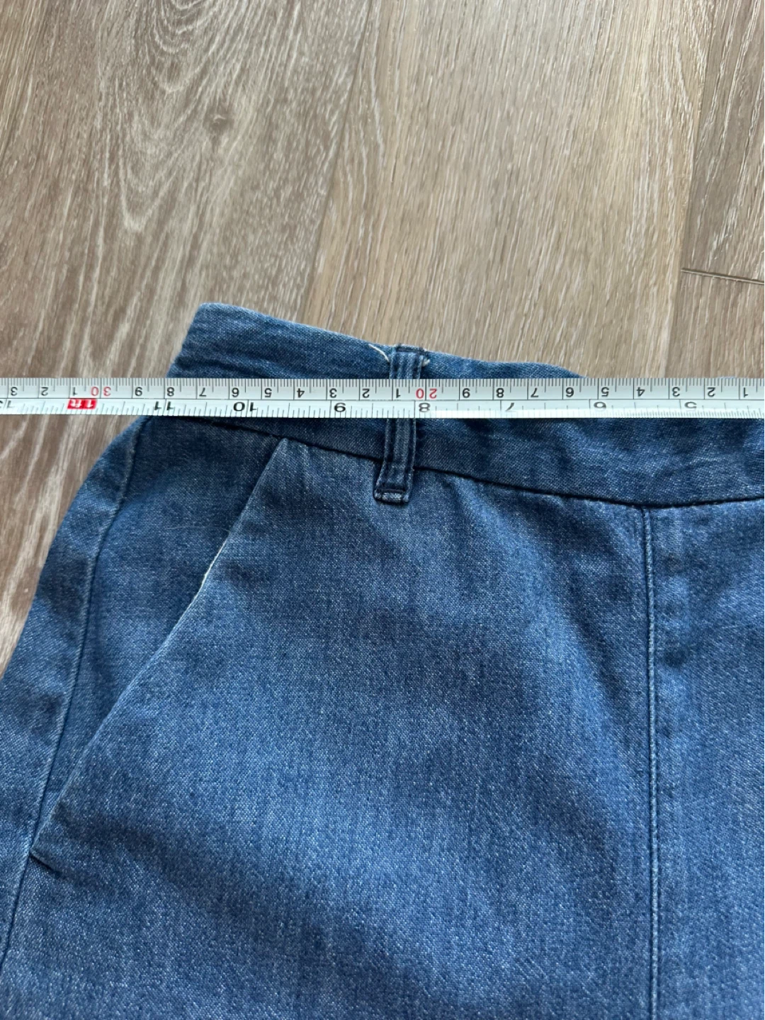 Y2K GU Denim Culottes Blue XS - photo 2