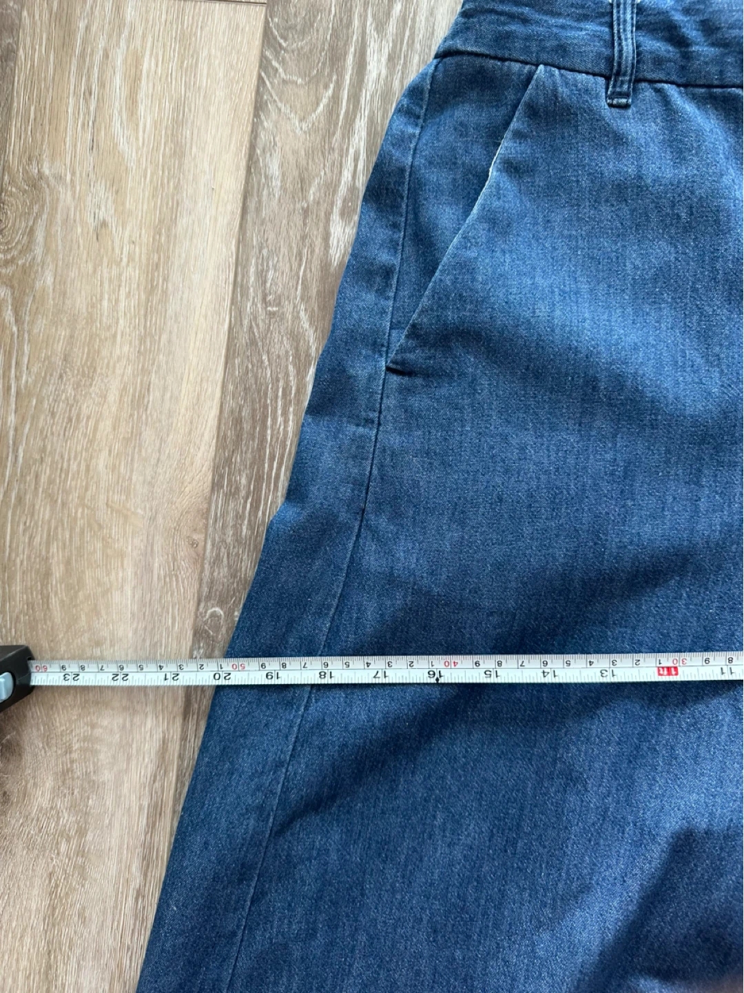 Y2K GU Denim Culottes Blue XS - photo 3