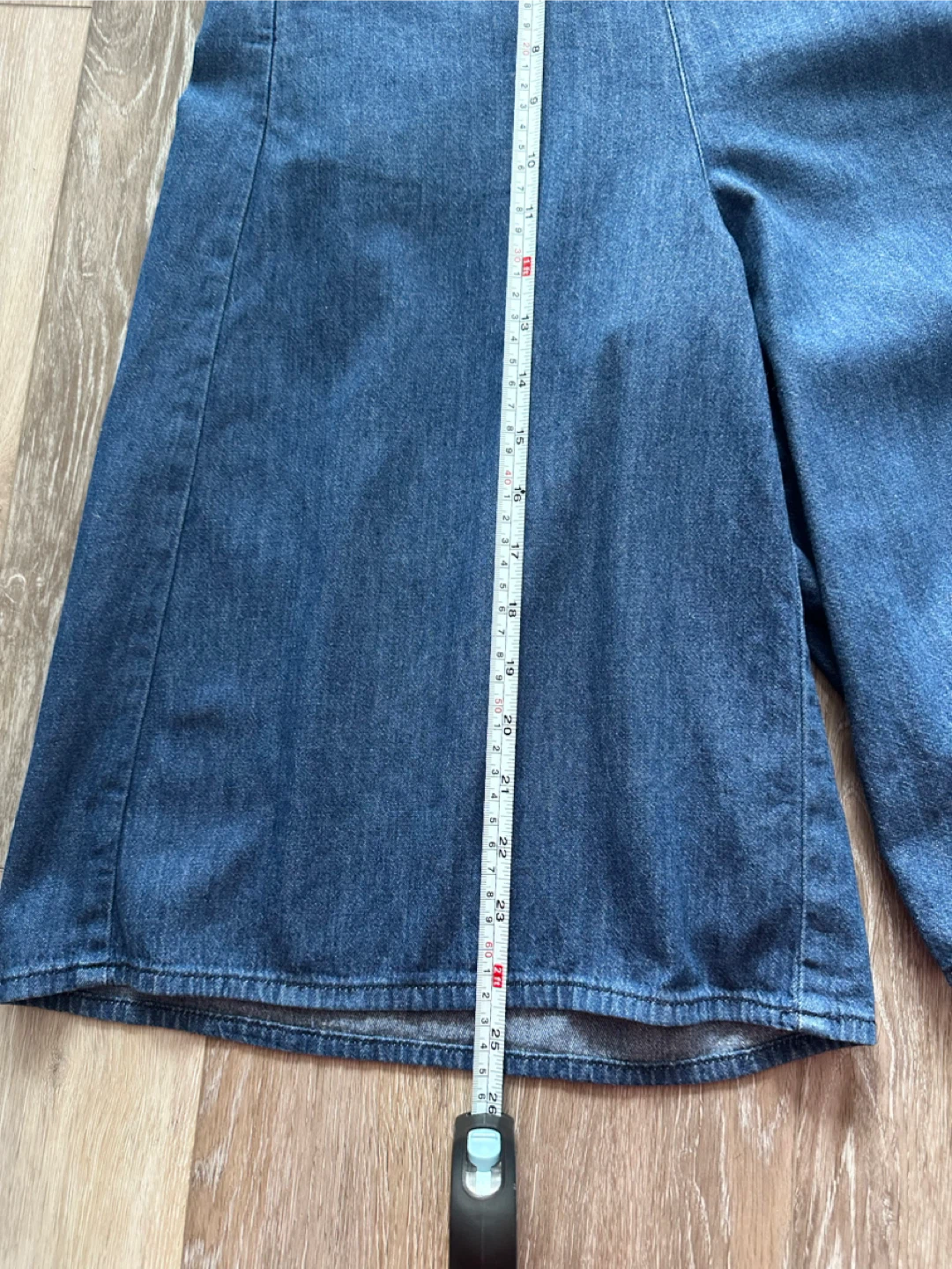 Y2K GU Denim Culottes Blue XS - photo 5