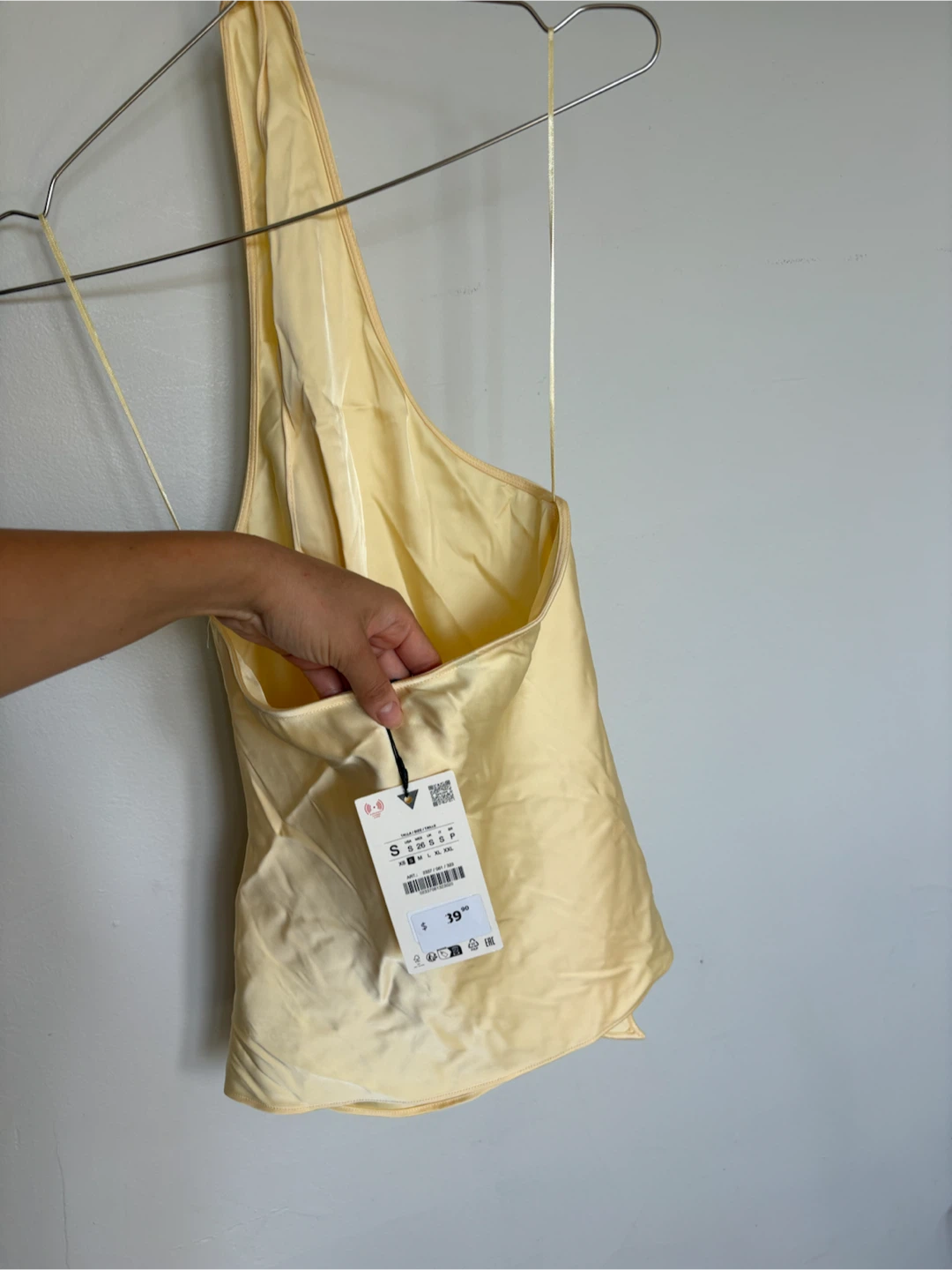 ZARA Halter Neck Top - Yellow - Size S - photo 4