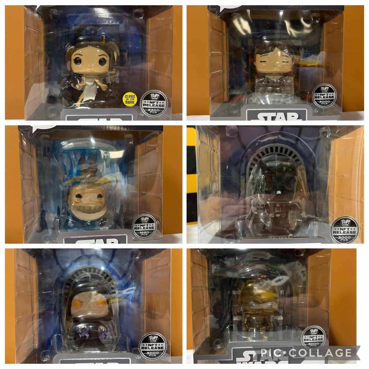 Star Wars Funko Pop! Digital NFT complete set of 6