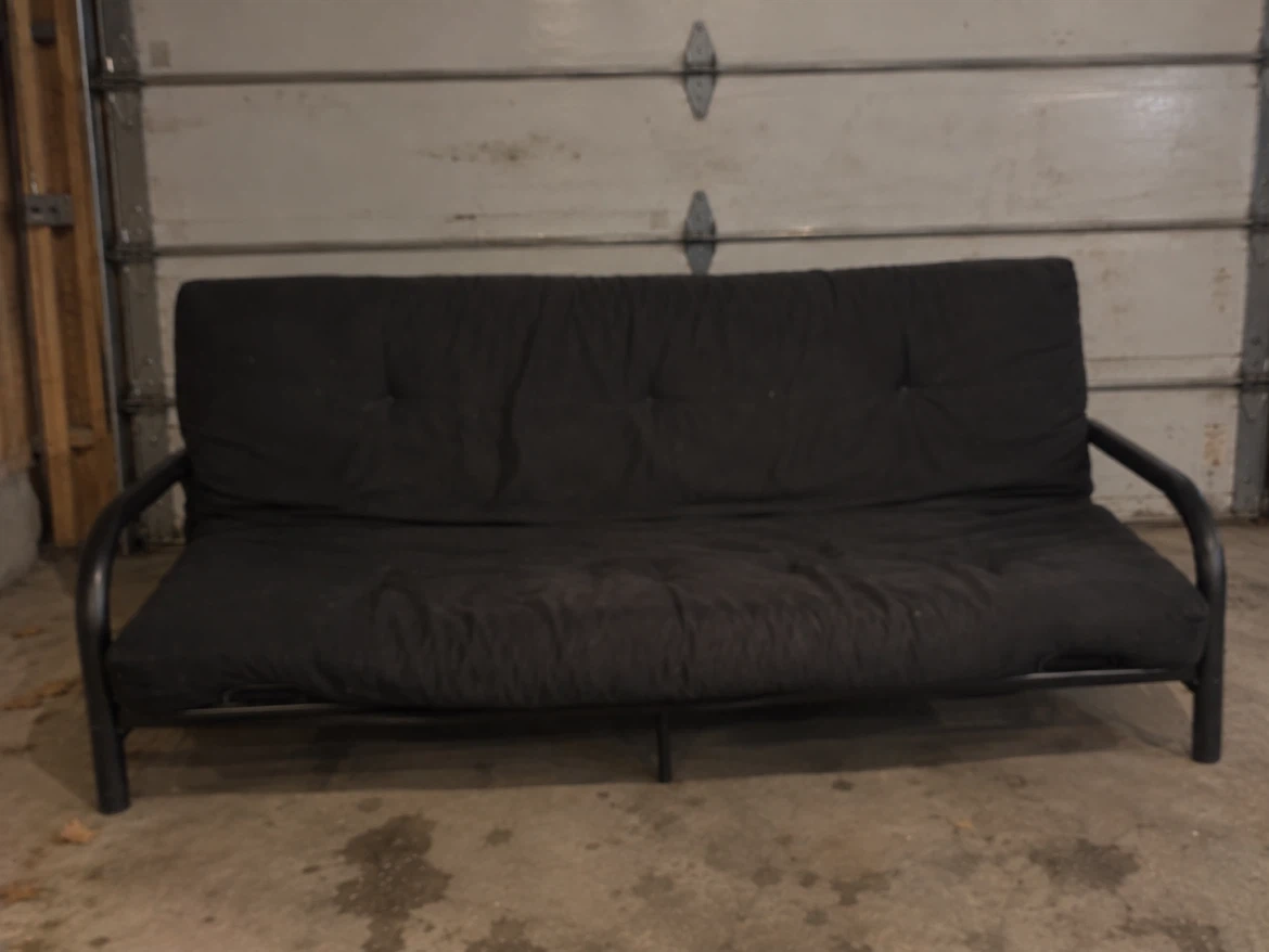 Black Metal Futon