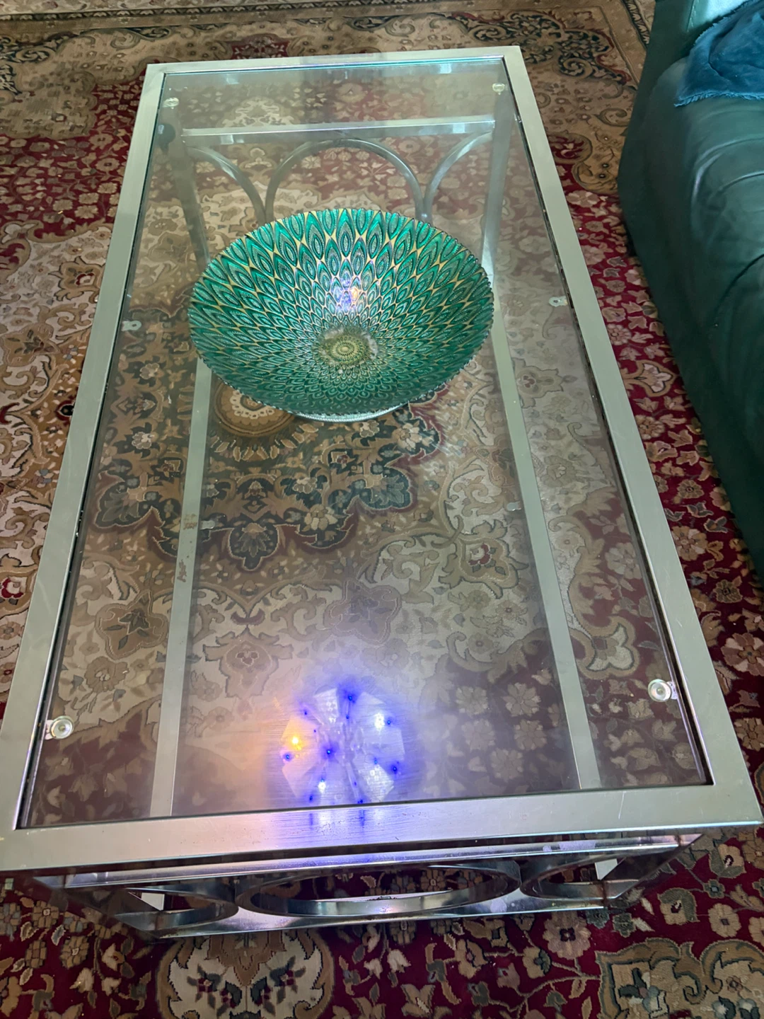 Modern Glass and Chrome Coffee Table - photo 2