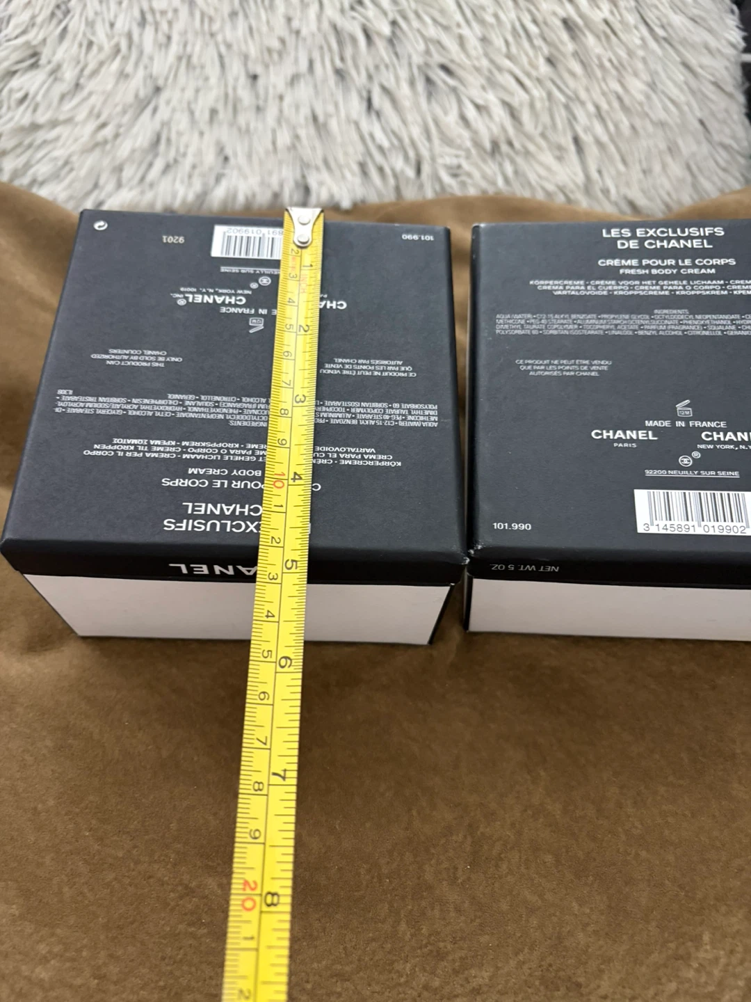 Empty box 2 Chanel Les Exclusifs Fresh Body Creams