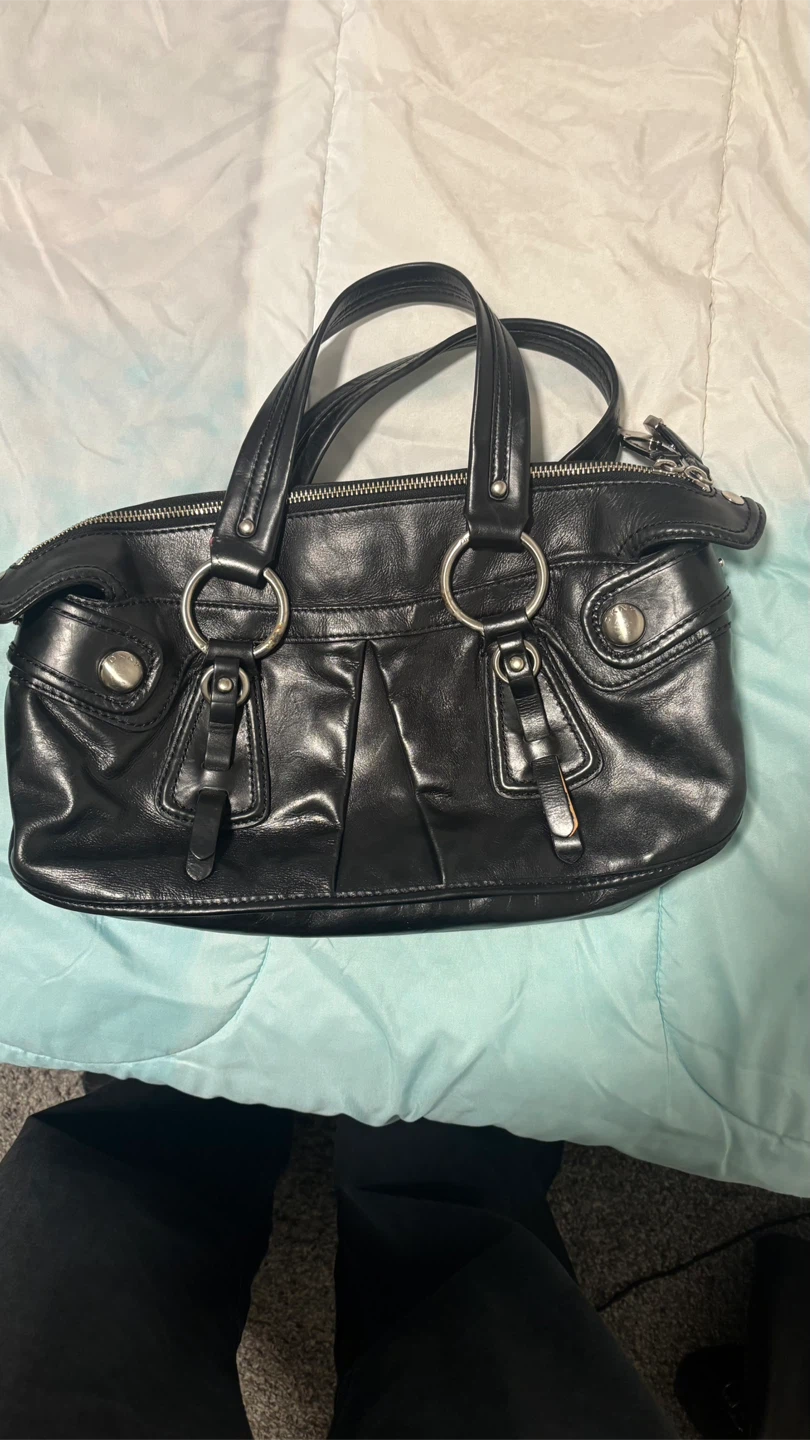 Black Leather Handbag