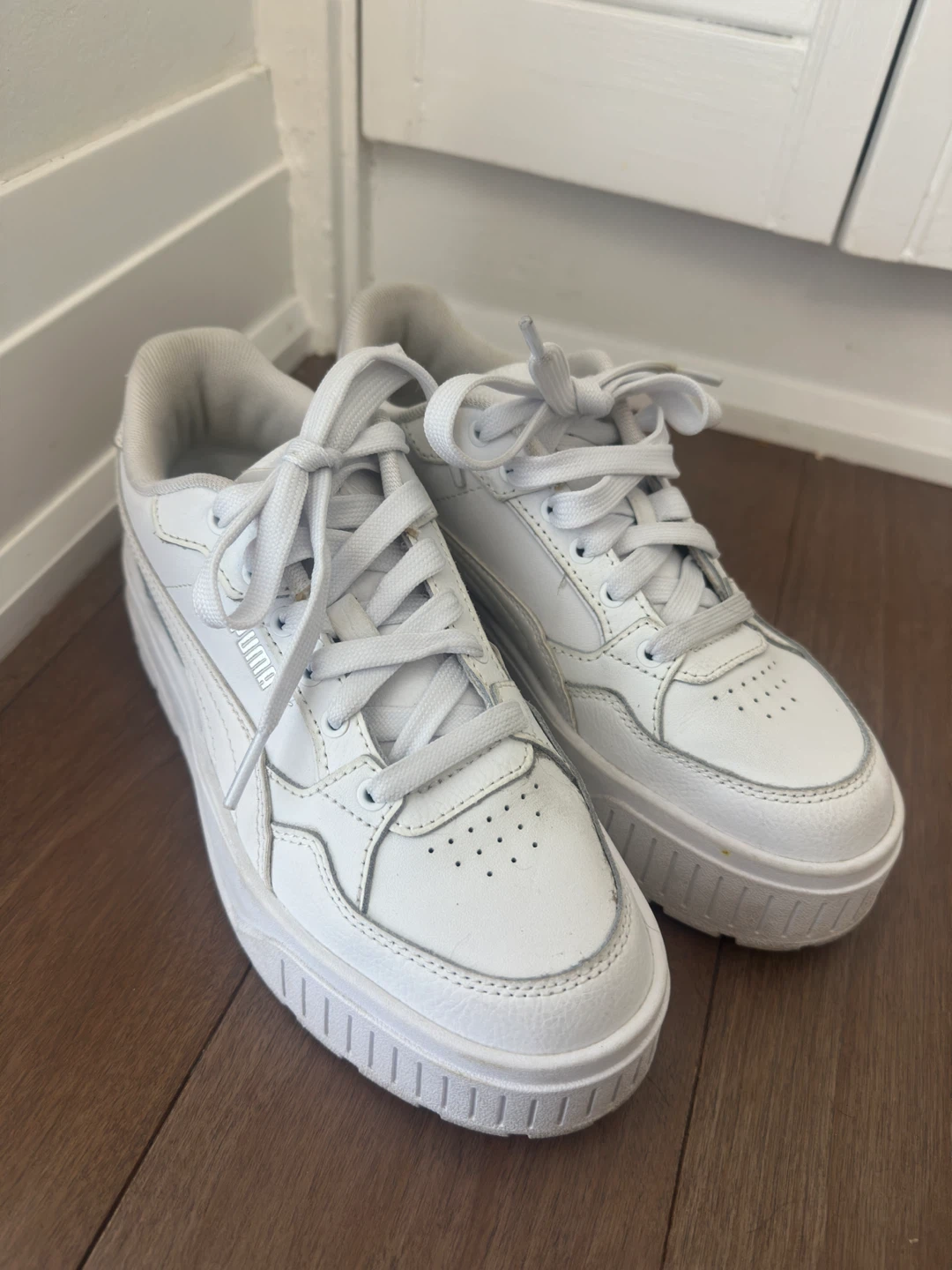 Puma White Platform Sneakers