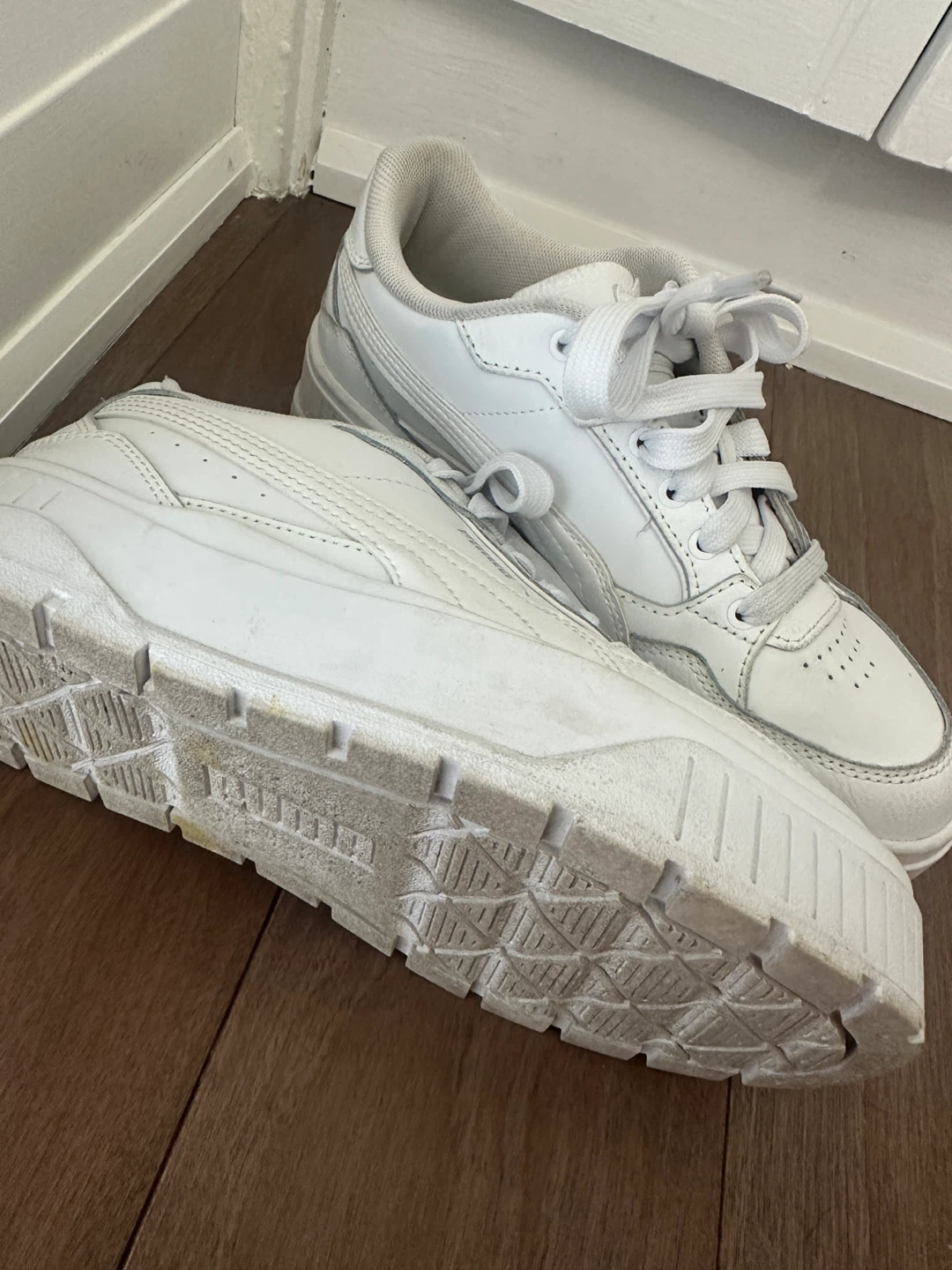 Puma White Platform Sneakers - photo 3