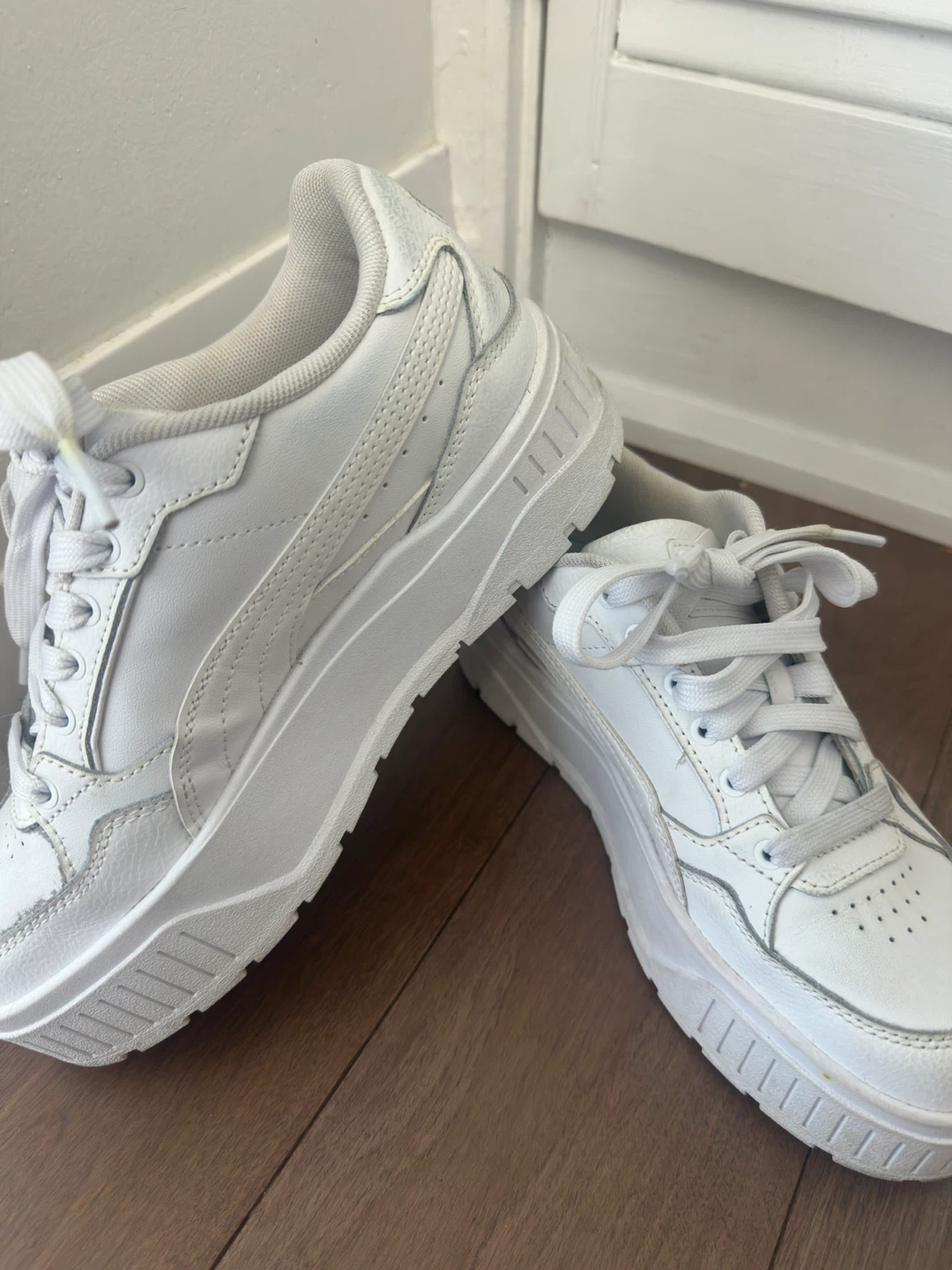 Puma White Platform Sneakers - photo 4