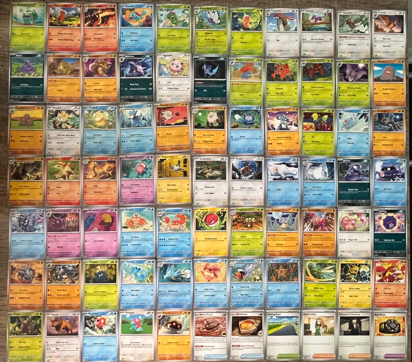 A Lot of Pokemon 151 Cards