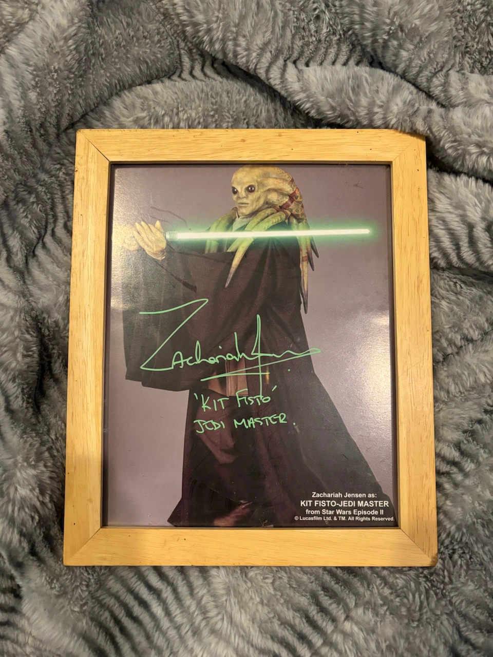 Star Wars Zachariah Jensen Signed Kit Fisto Print