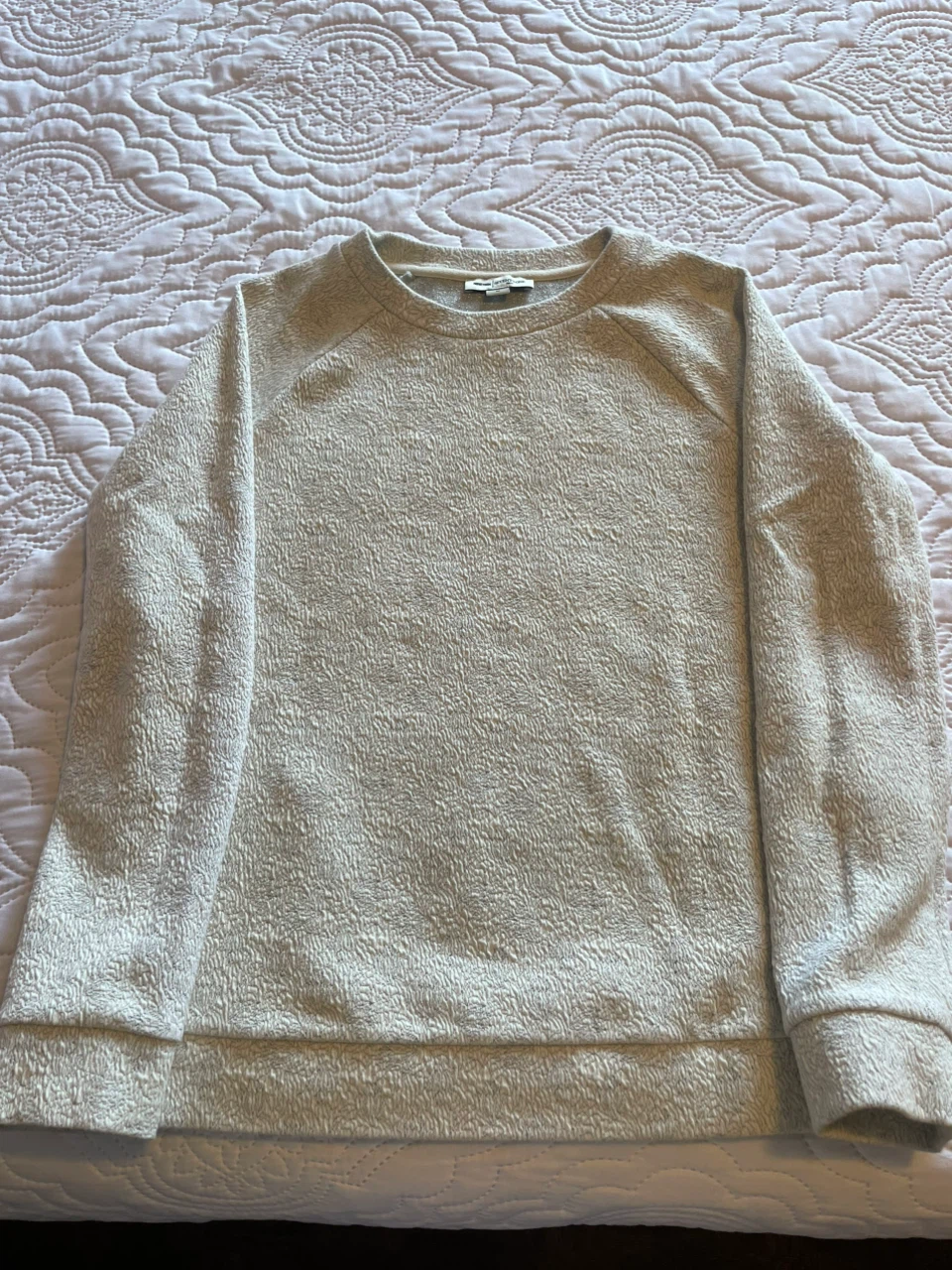 Reiss Nineteen Seventy One Grey Fleece Crewneck Sweatshirt