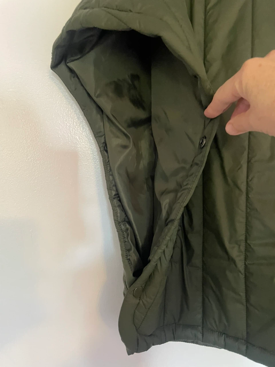 Elissa Quilted Poncho Jacket Green G/TG - photo 2