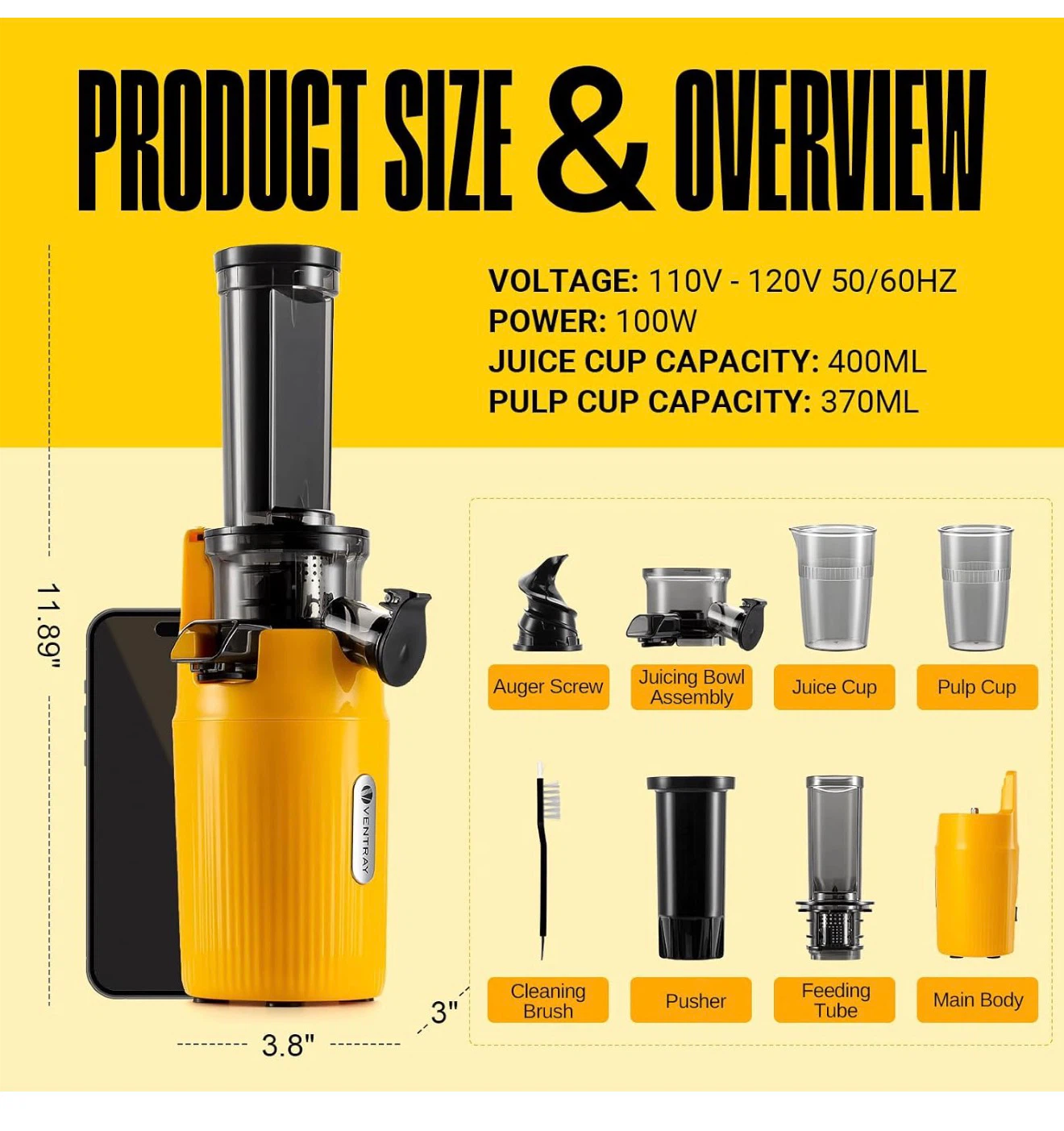 Ventray Cold Press Juicer - photo 4