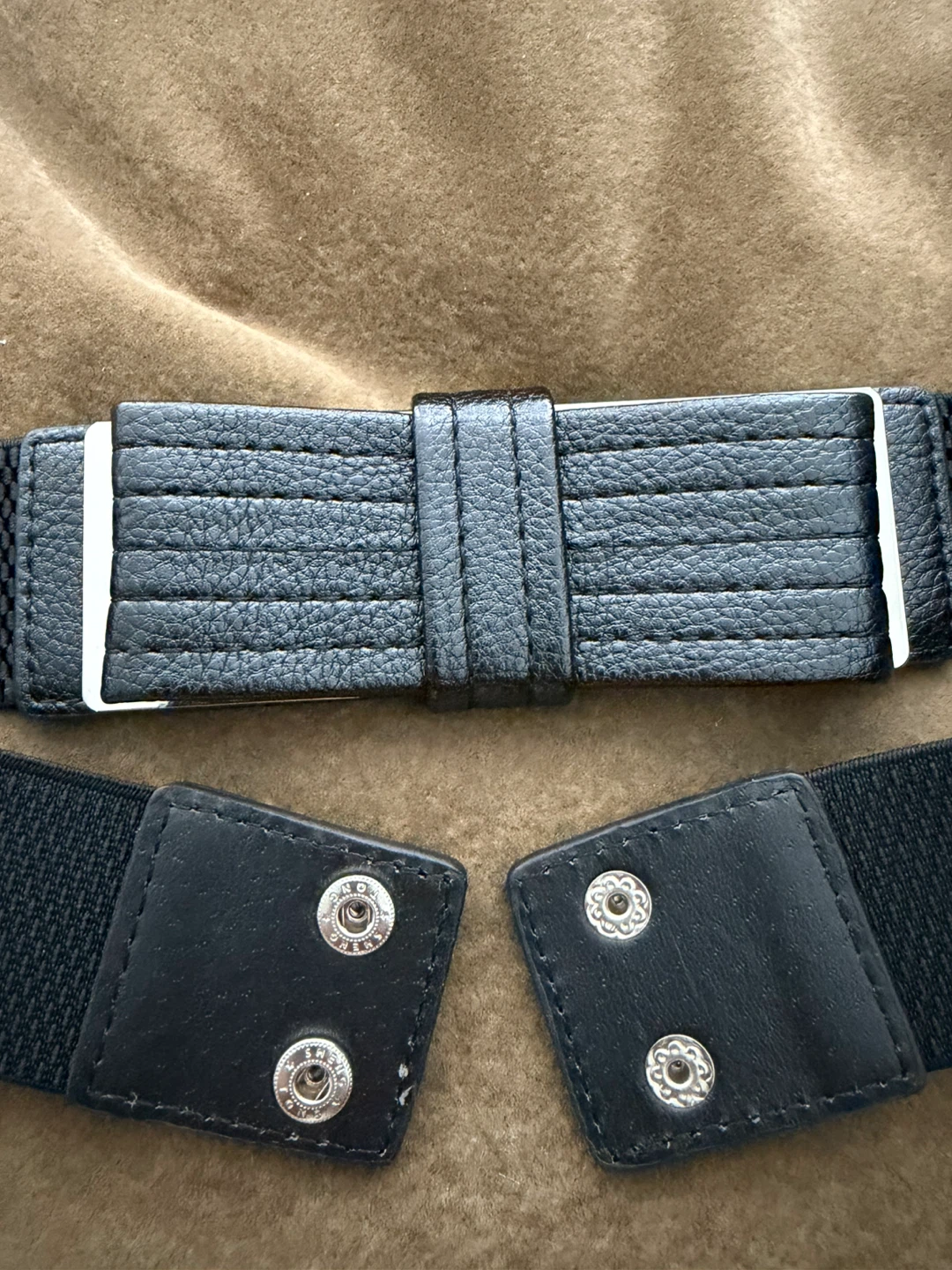 Black Elastic Waist Belt - photo 3