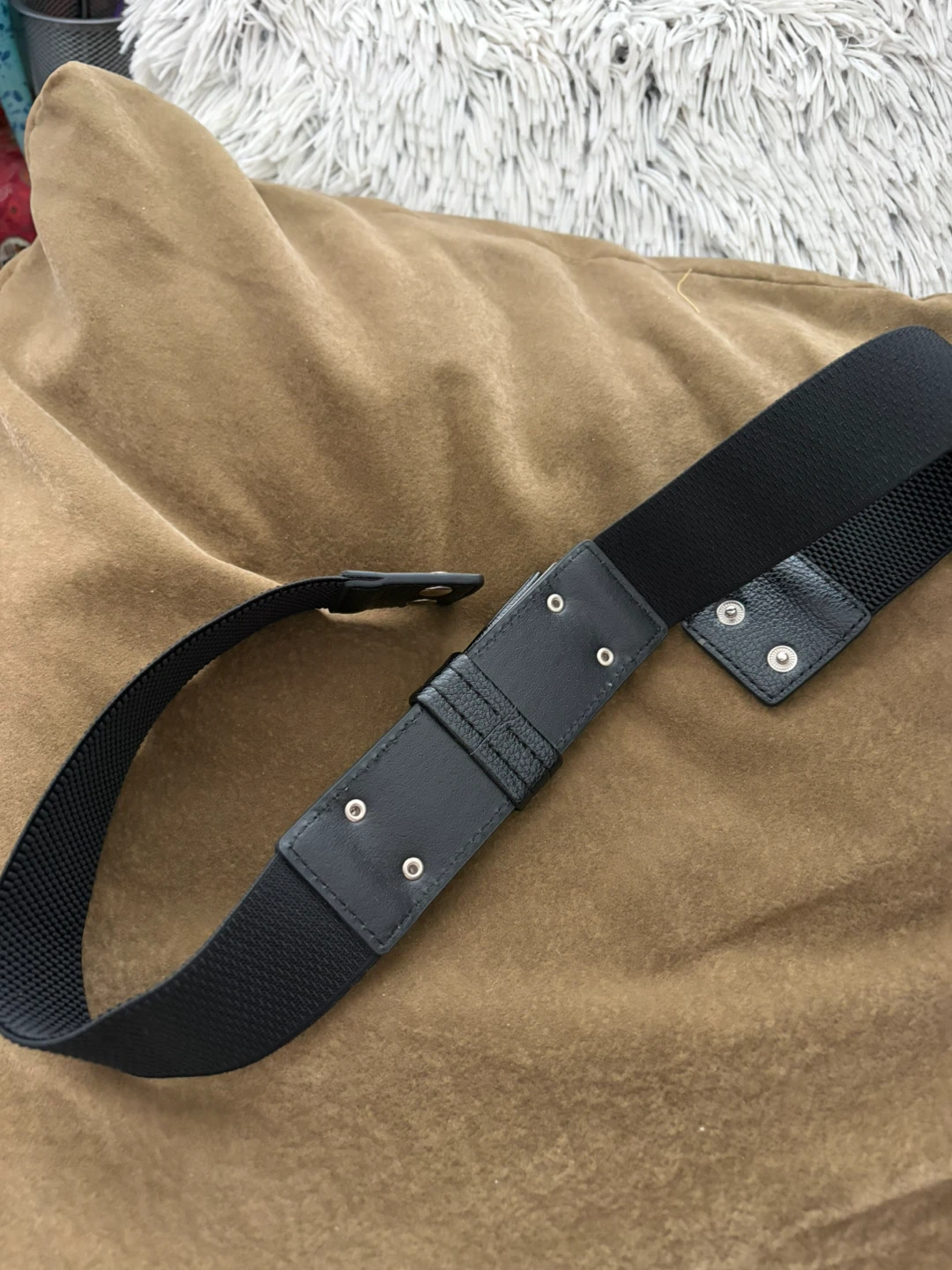 Black Elastic Waist Belt - photo 4
