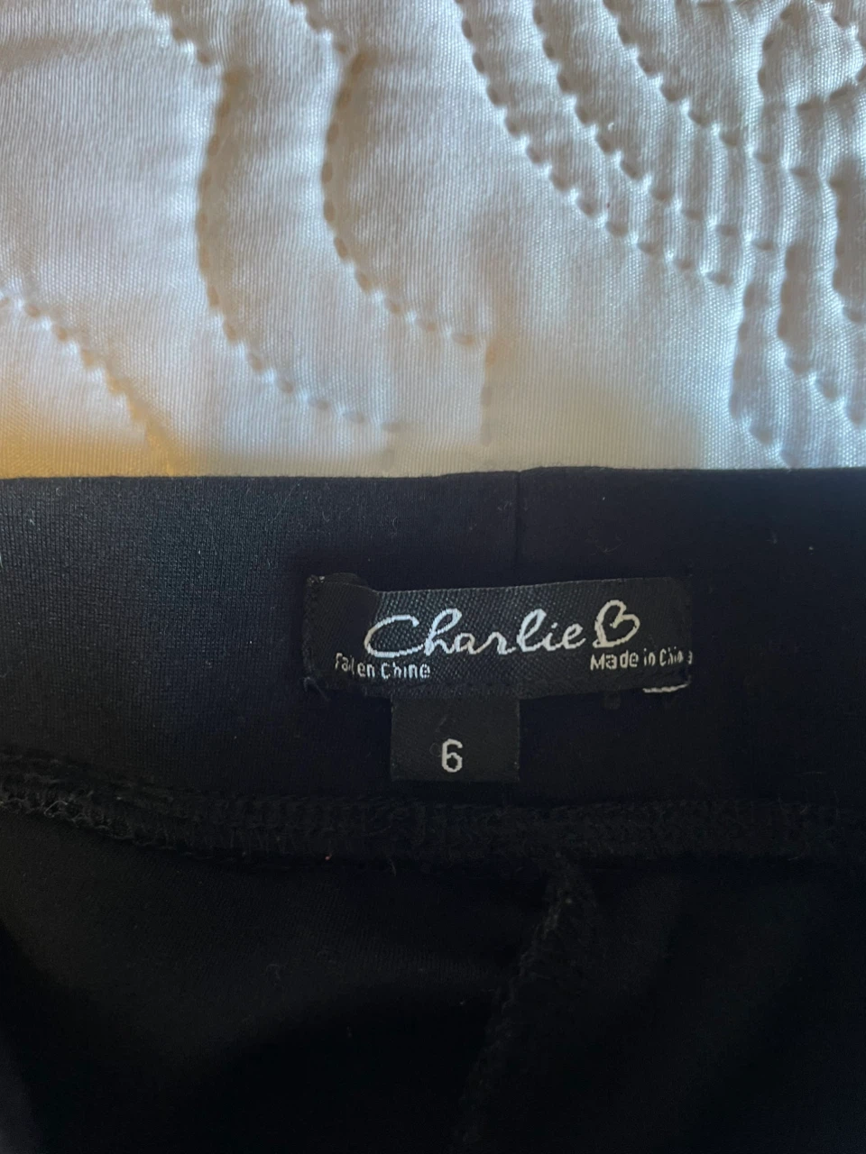 Charlie B Black Pants Size 6 - photo 2