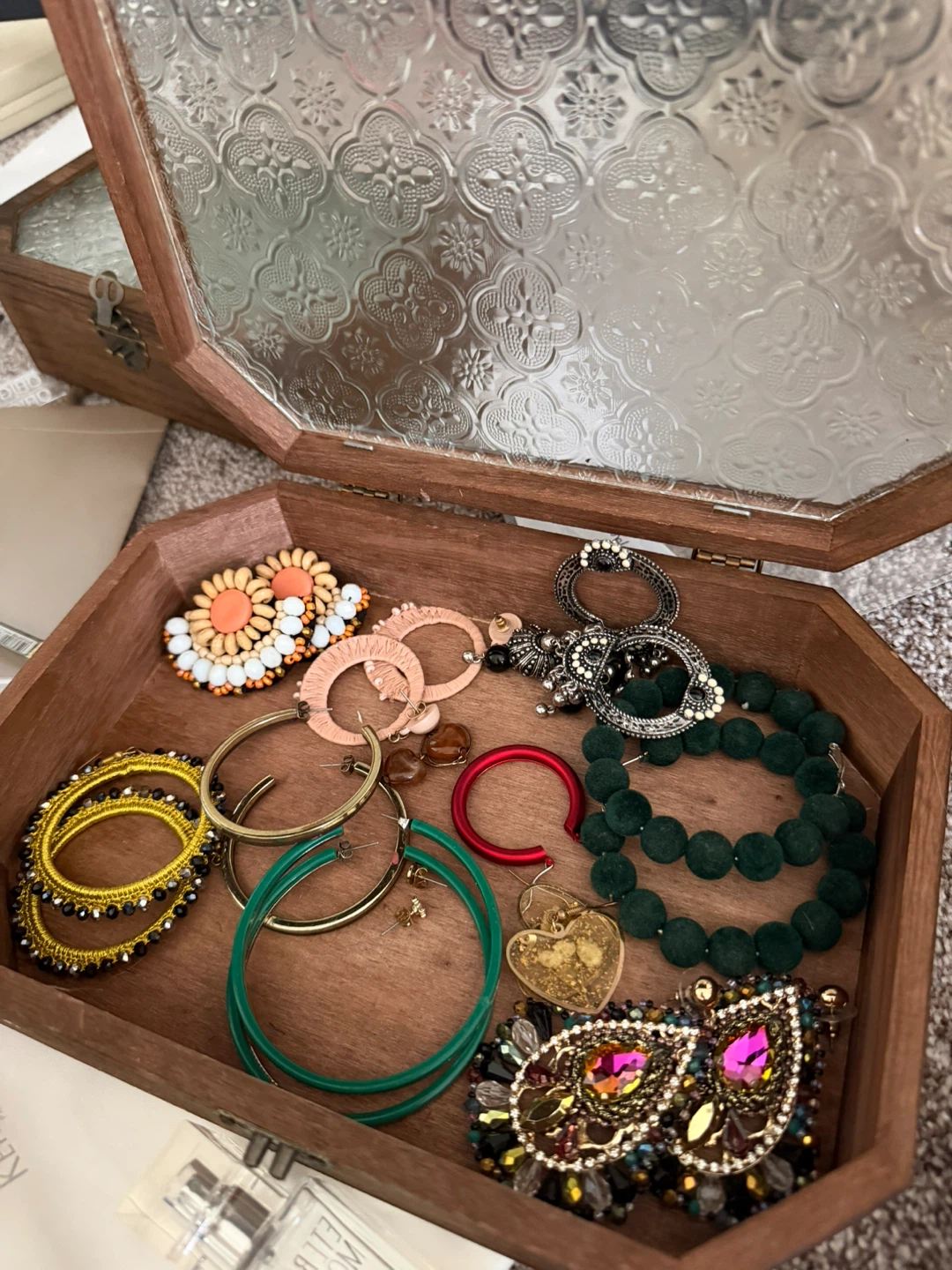 Assorted Jewellery Collection with Decorative Box