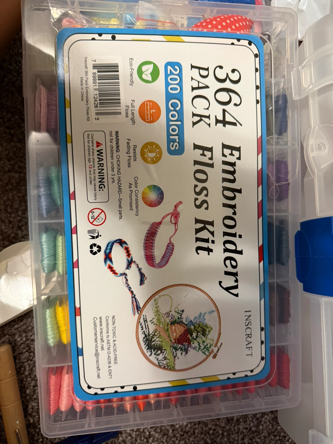 Inscraft 364 Pack Embroidery Floss Kit - photo 2