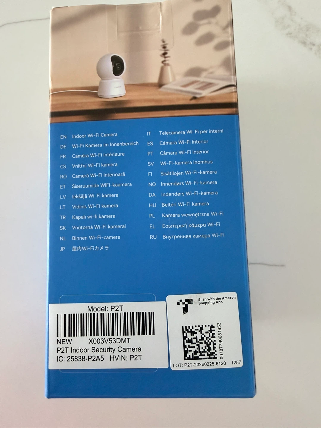 Laxihub P2T 3MP Indoor Wi-Fi Security Camera