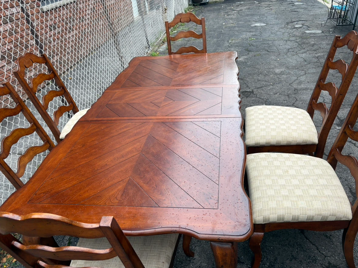 Wooden Dining Table and Chairs Set
