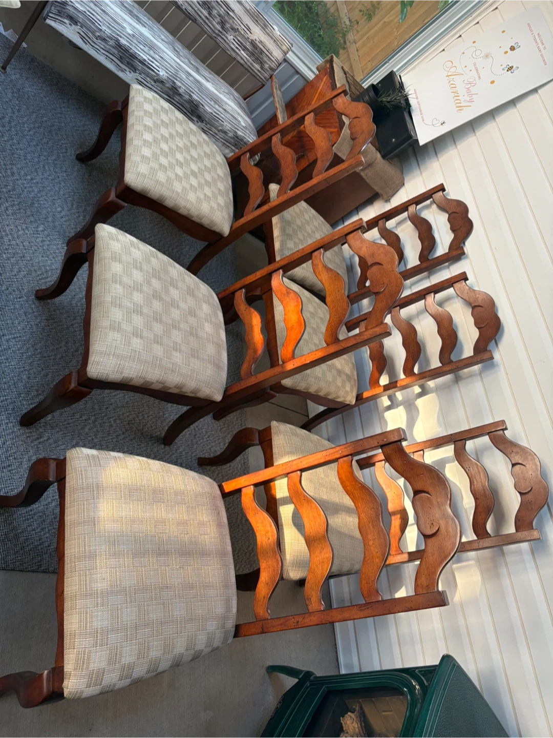 Wooden Dining Table and Chairs Set - photo 3