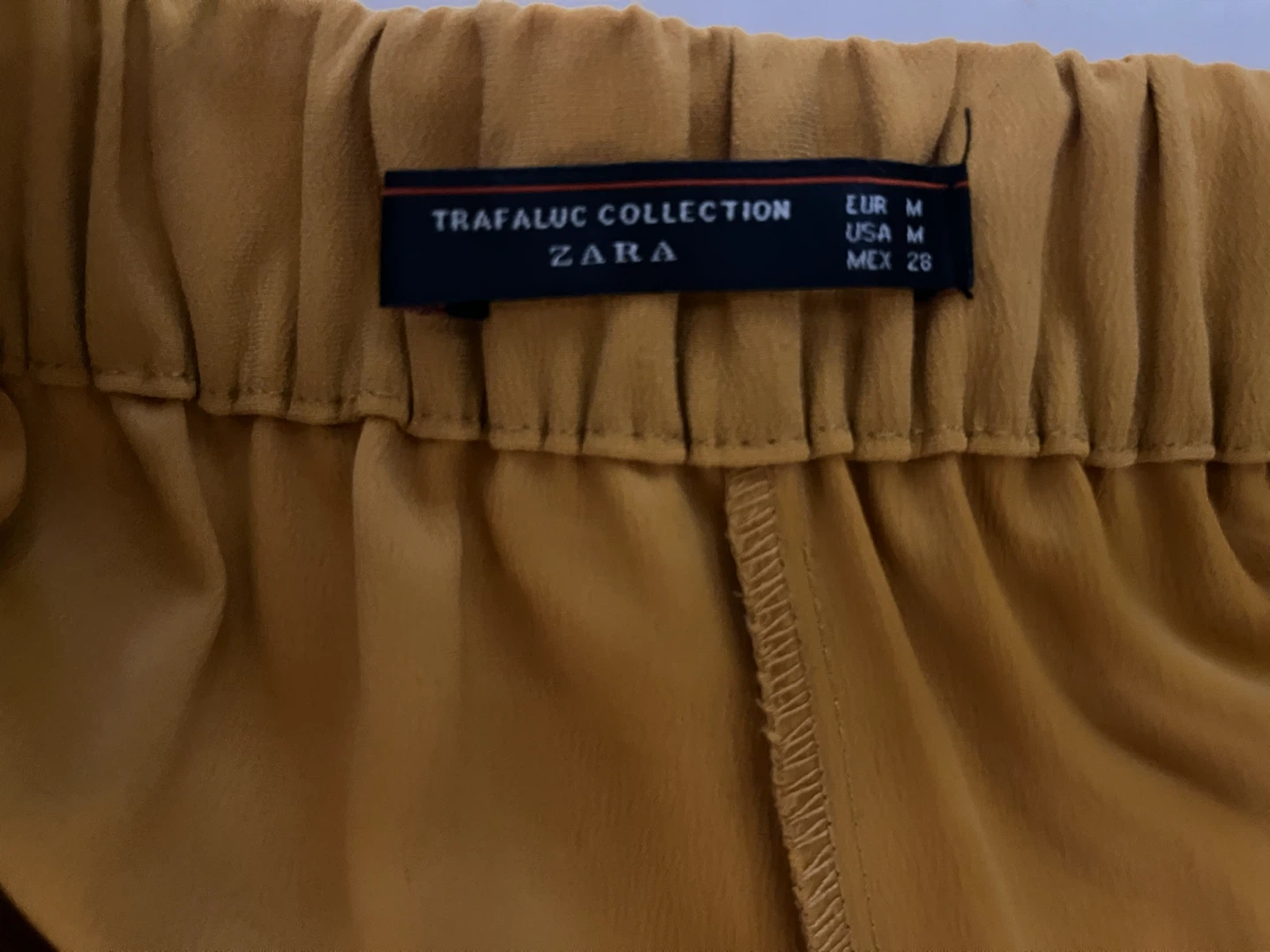Zara Trafaluc Collection Mustard Culottes Size M - photo 3