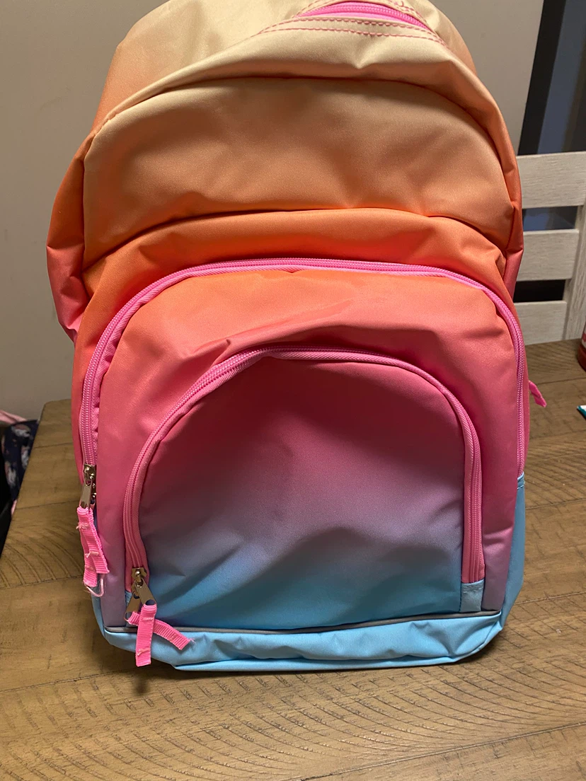 Brand new Travelway Backpack Rainbow Ombre with tag