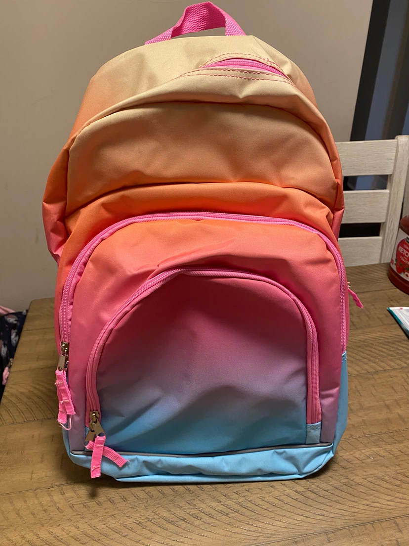 Brand new Travelway Backpack Rainbow Ombre with tag - photo 3