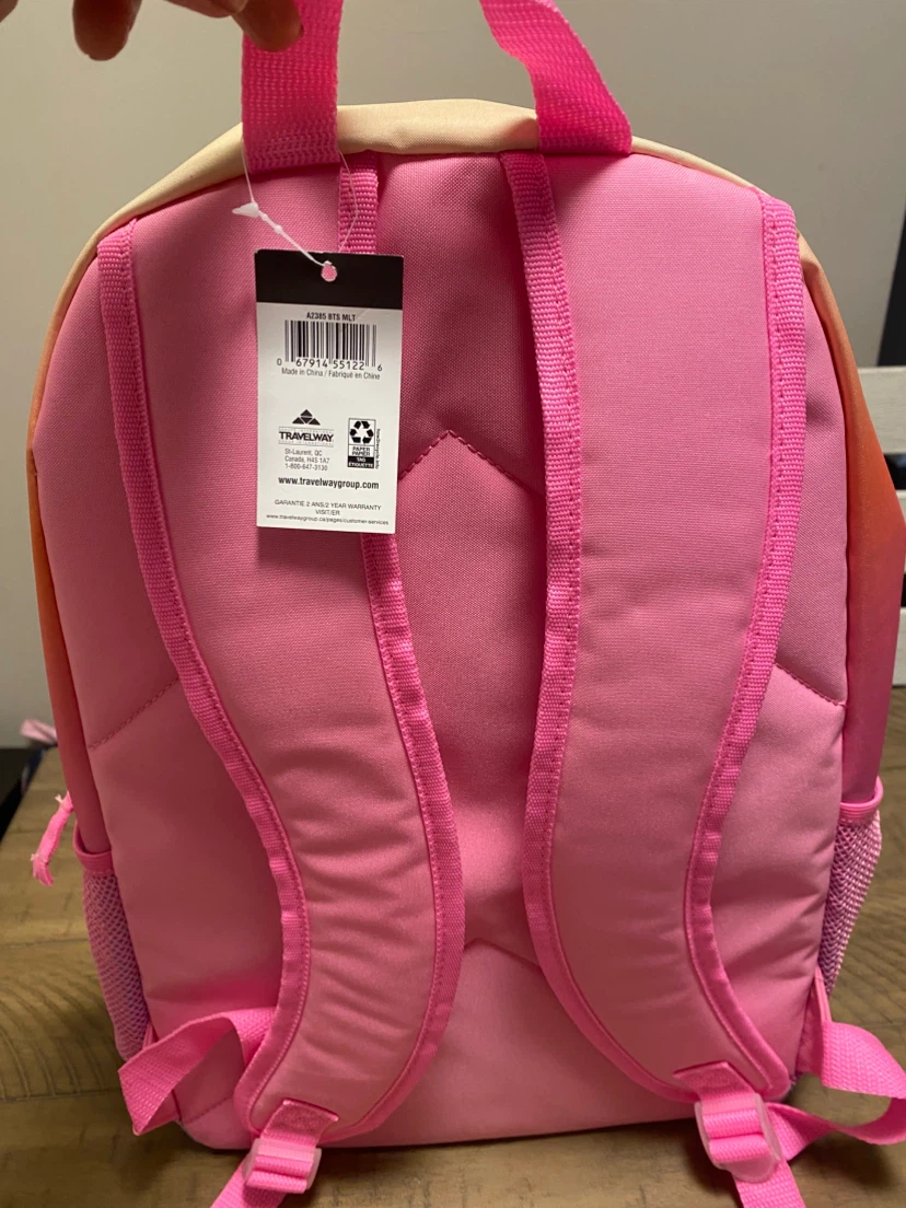 Brand new Travelway Backpack Rainbow Ombre with tag - photo 5