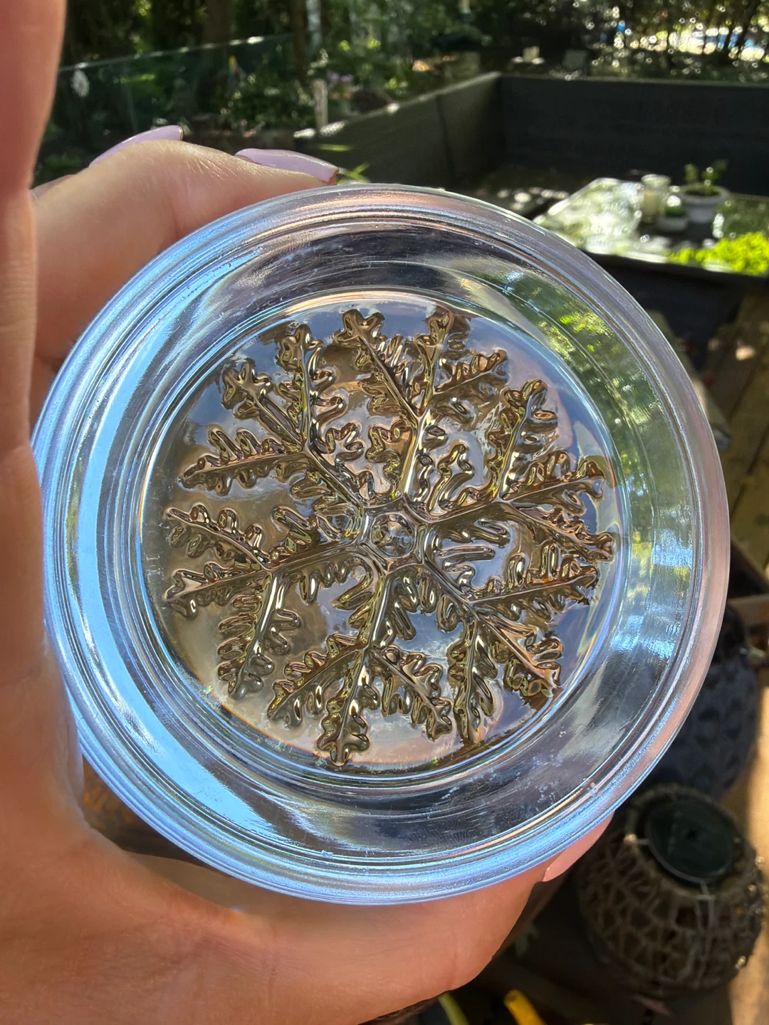 Vintage Cristal France Snowflake Paperweight - photo 3