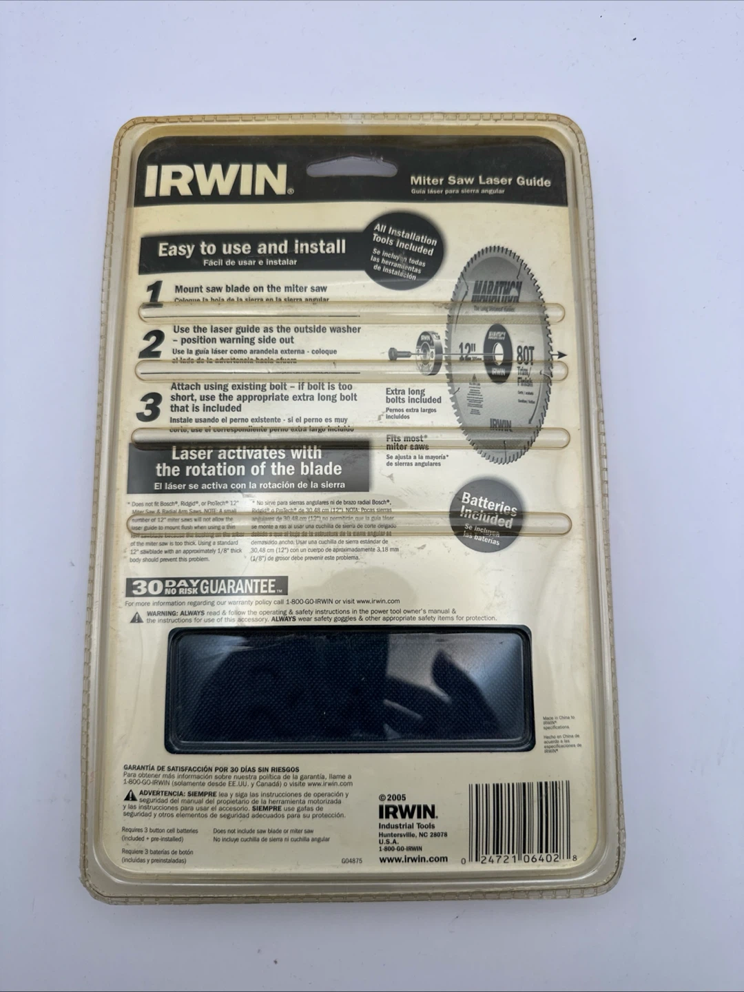 Irwin Miter Saw Laser Guide - photo 2