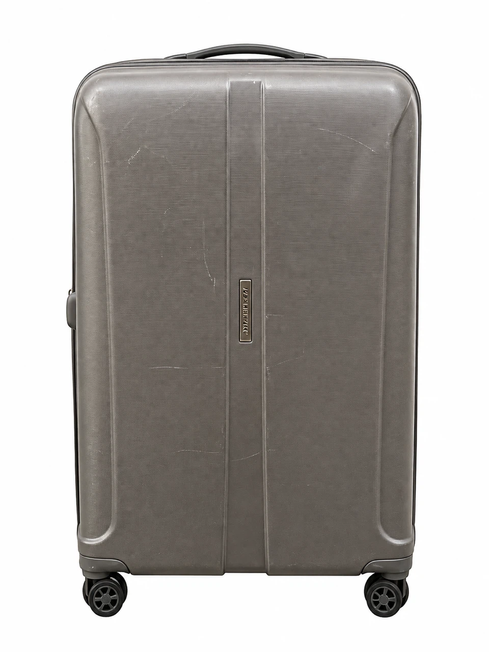 Large Hard-Shell Spinner Luggage – Charcoal Grey - photo 2