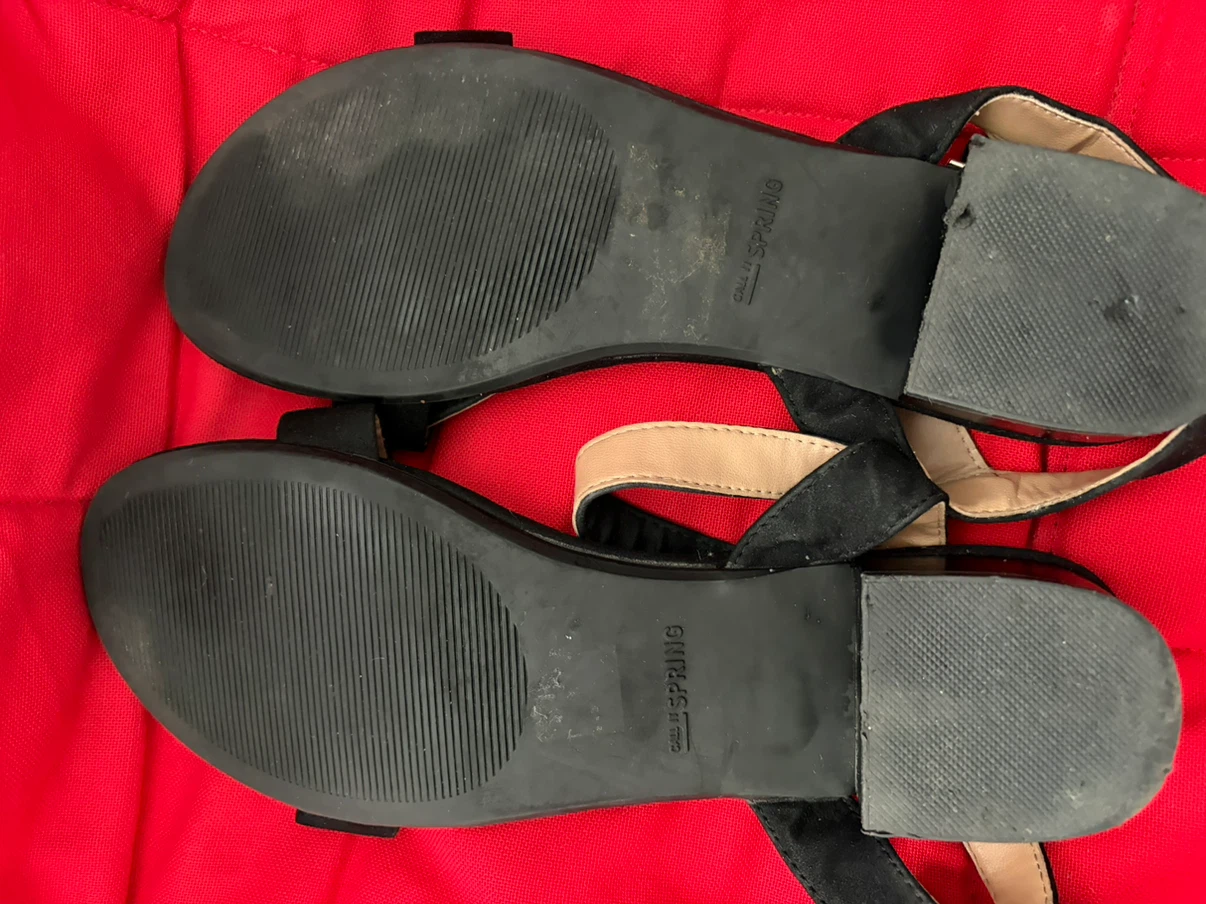 Call It Spring Black Sandals