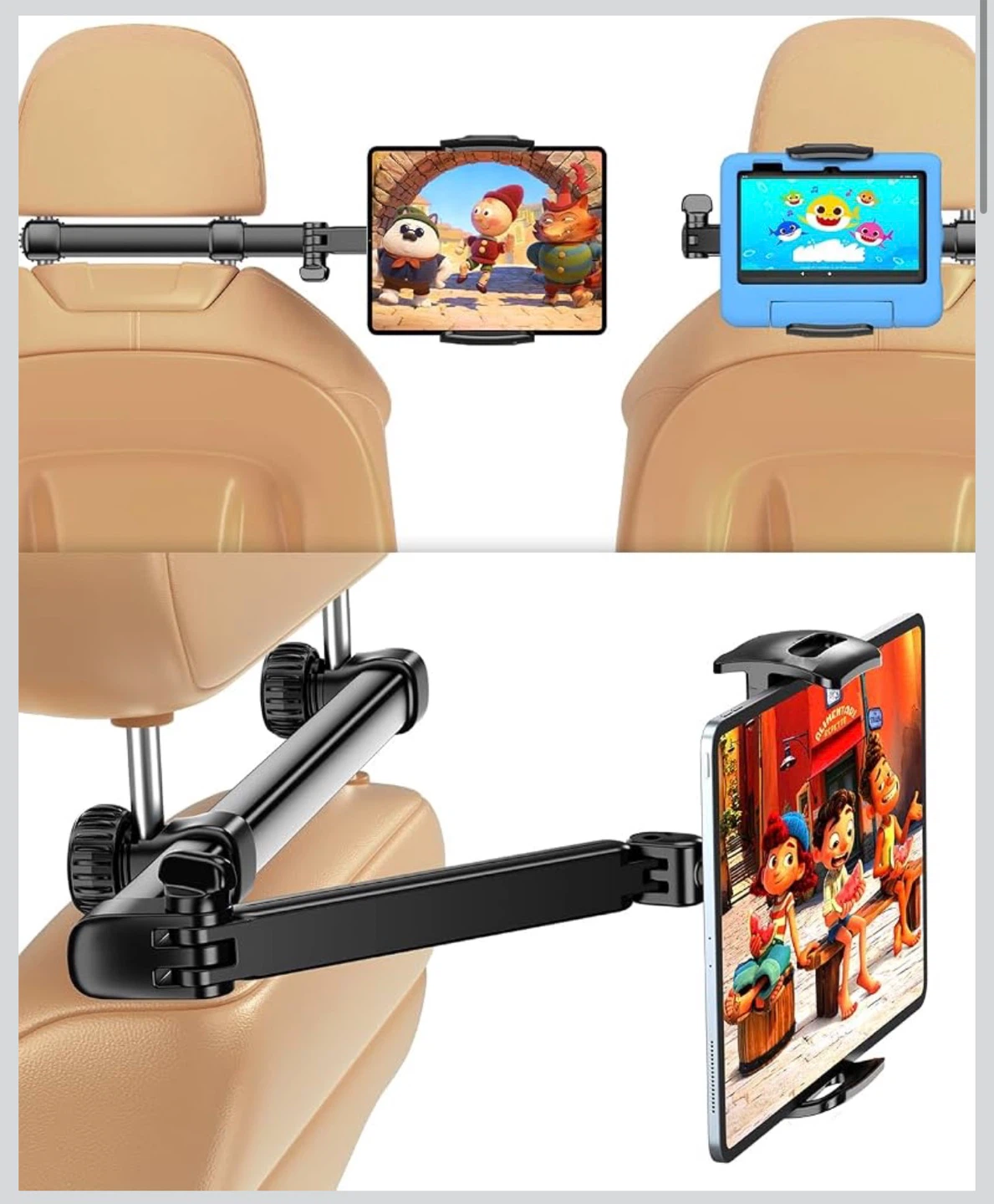 TRYONE Headrest Tablet Holder for Car - photo 4