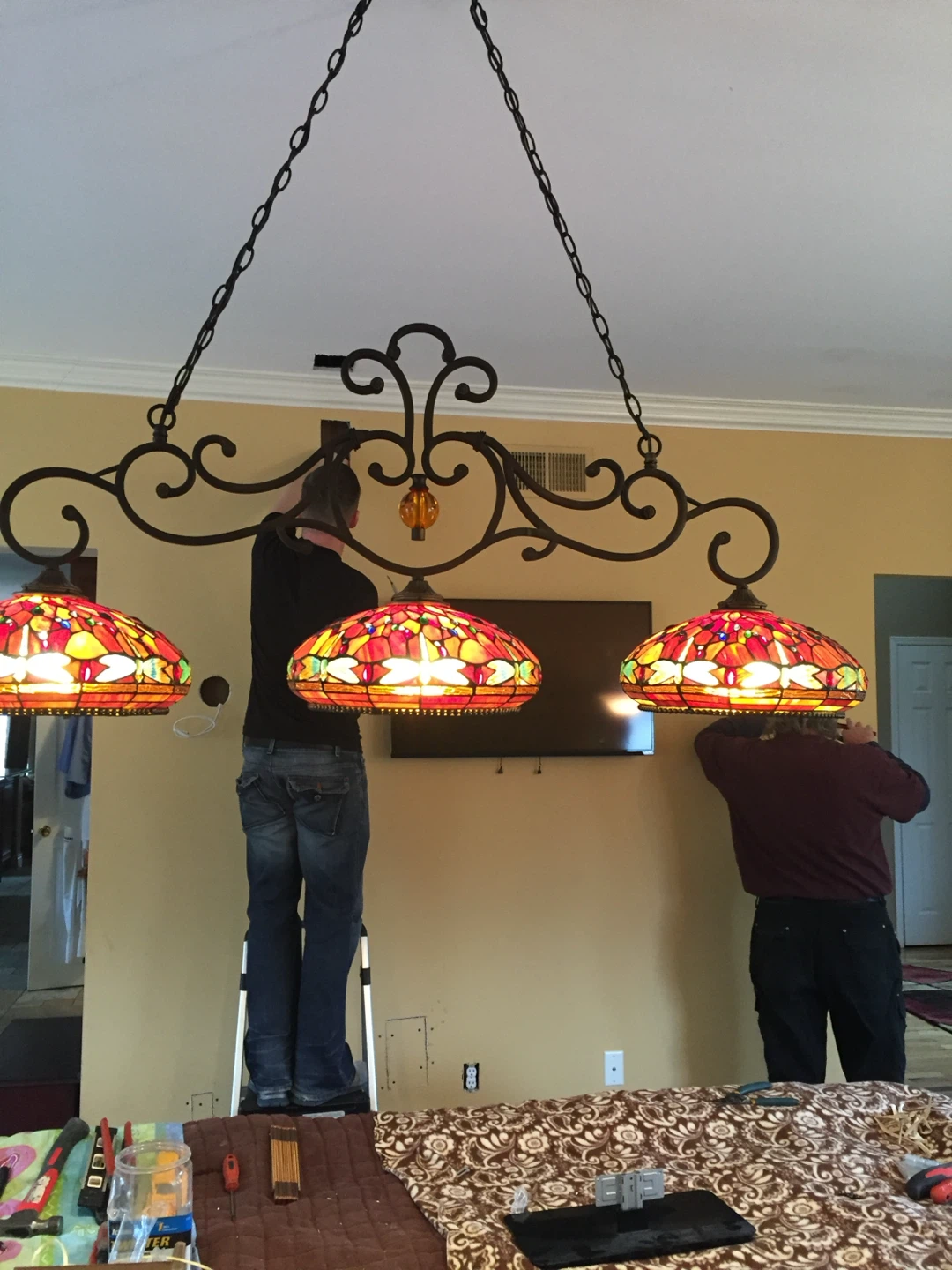 Tiffany Style Chandelier Light Fixture