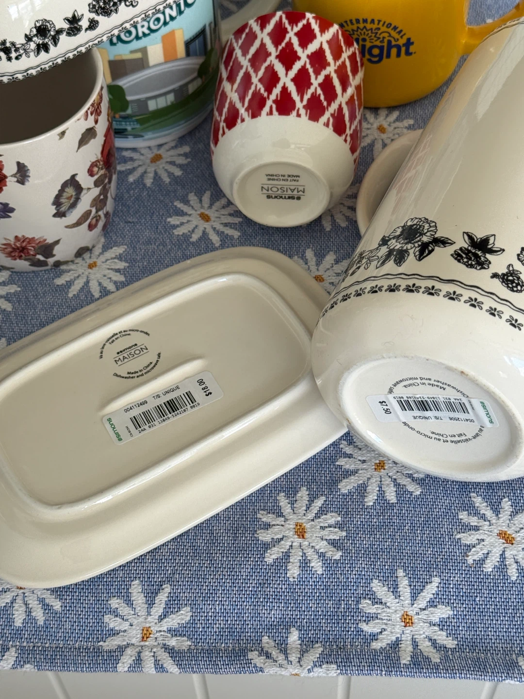 Kitchenware Bundle: Mugs, Butter Dish, and Pitcher - photo 3