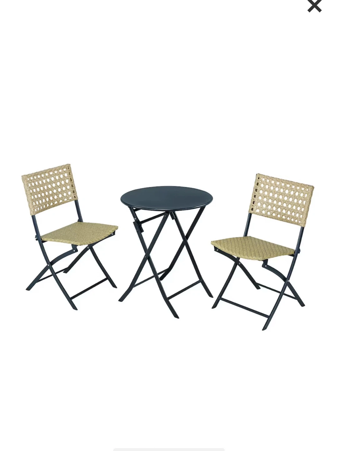 3-Piece Wicker Bistro Set