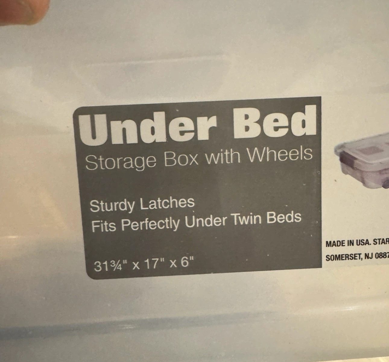 3 Simply Essential Under Bed Rolling Storage Boxes - photo 2