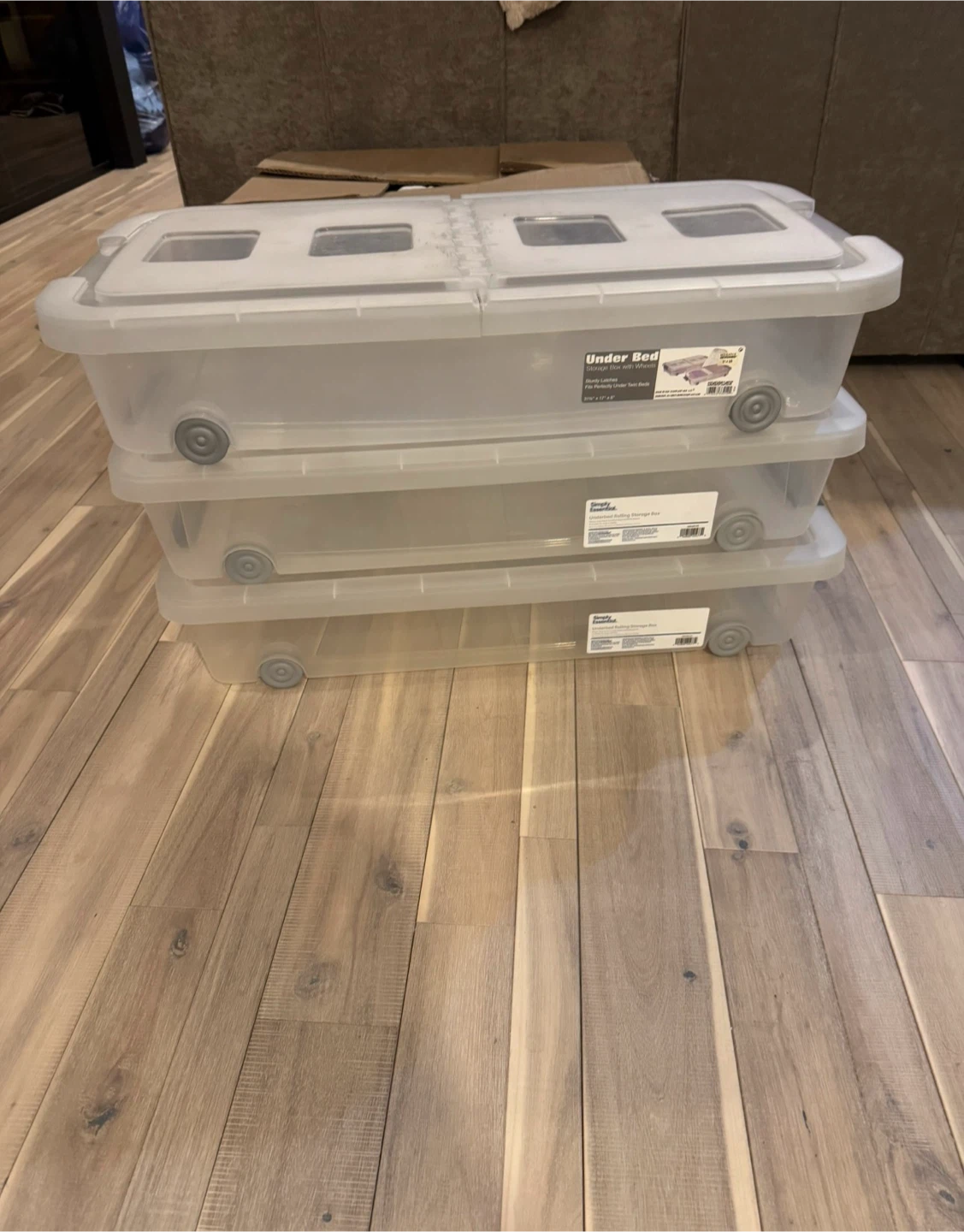 3 Simply Essential Under Bed Rolling Storage Boxes - photo 3
