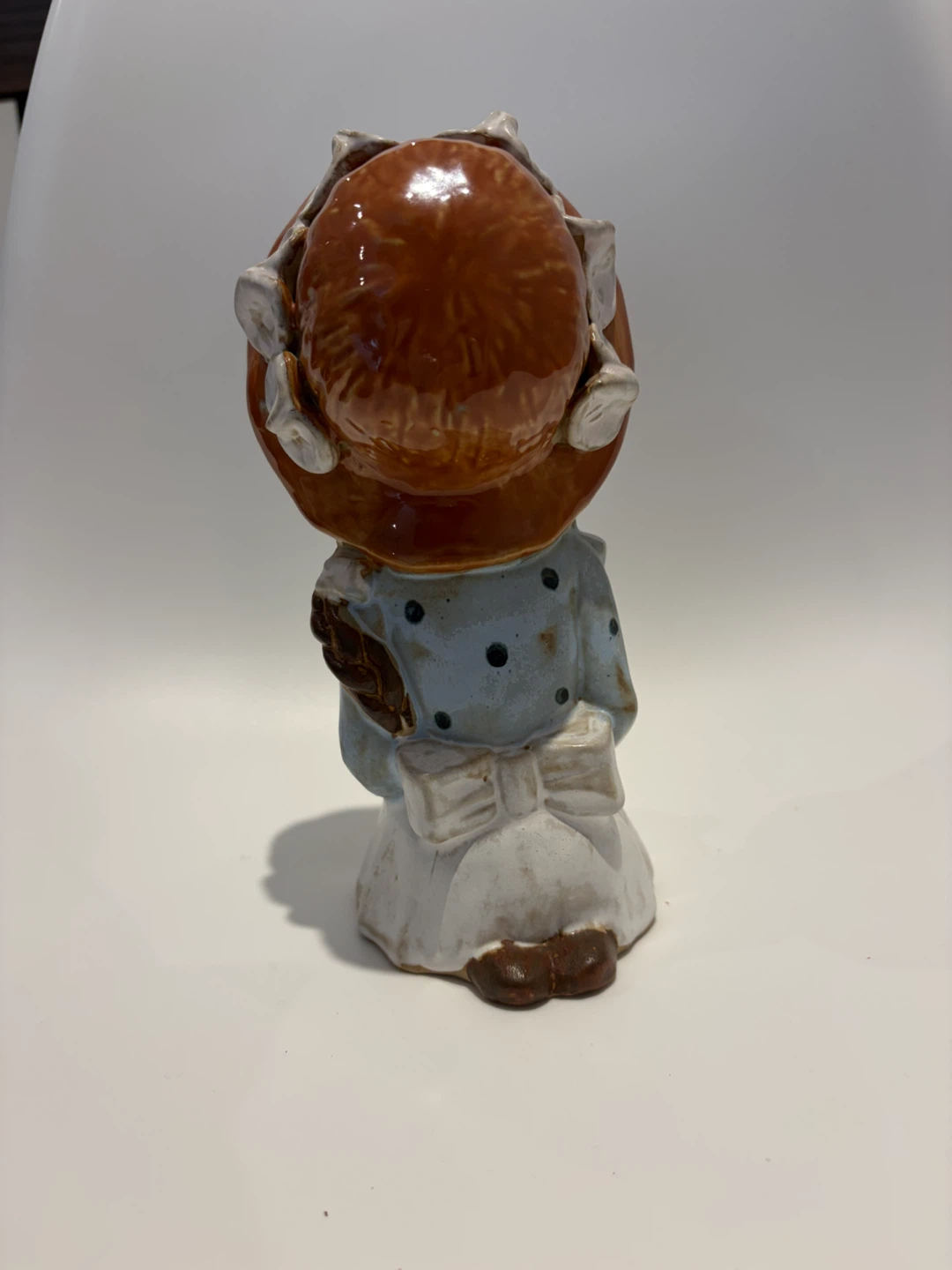 Ceramic Girl with Basket Figurine - photo 5