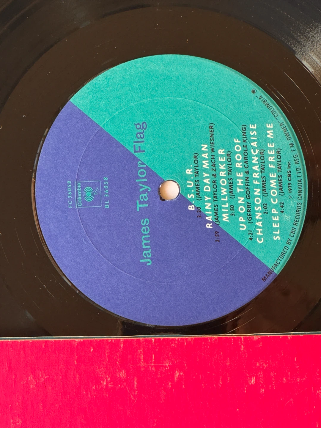 James Taylor Flag Vinyl Record - photo 5